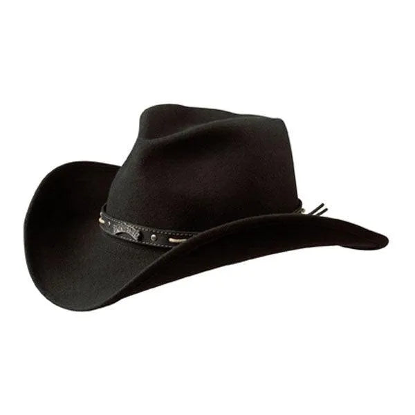 Jack Daniels Rough Em Up (JD03 F) Soft Wool Felt Cowboy Hat for Men - Western Style Rancher Hat for Outdoor, Rodeo & Country Music Events
