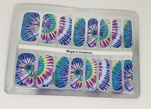 Tie-Dye #3 Nail Polish Wraps - Long-Lasting Nail Polish Strips for DIY Manicure at Home | Perfect for Parties, Weddings & Everyday Wear