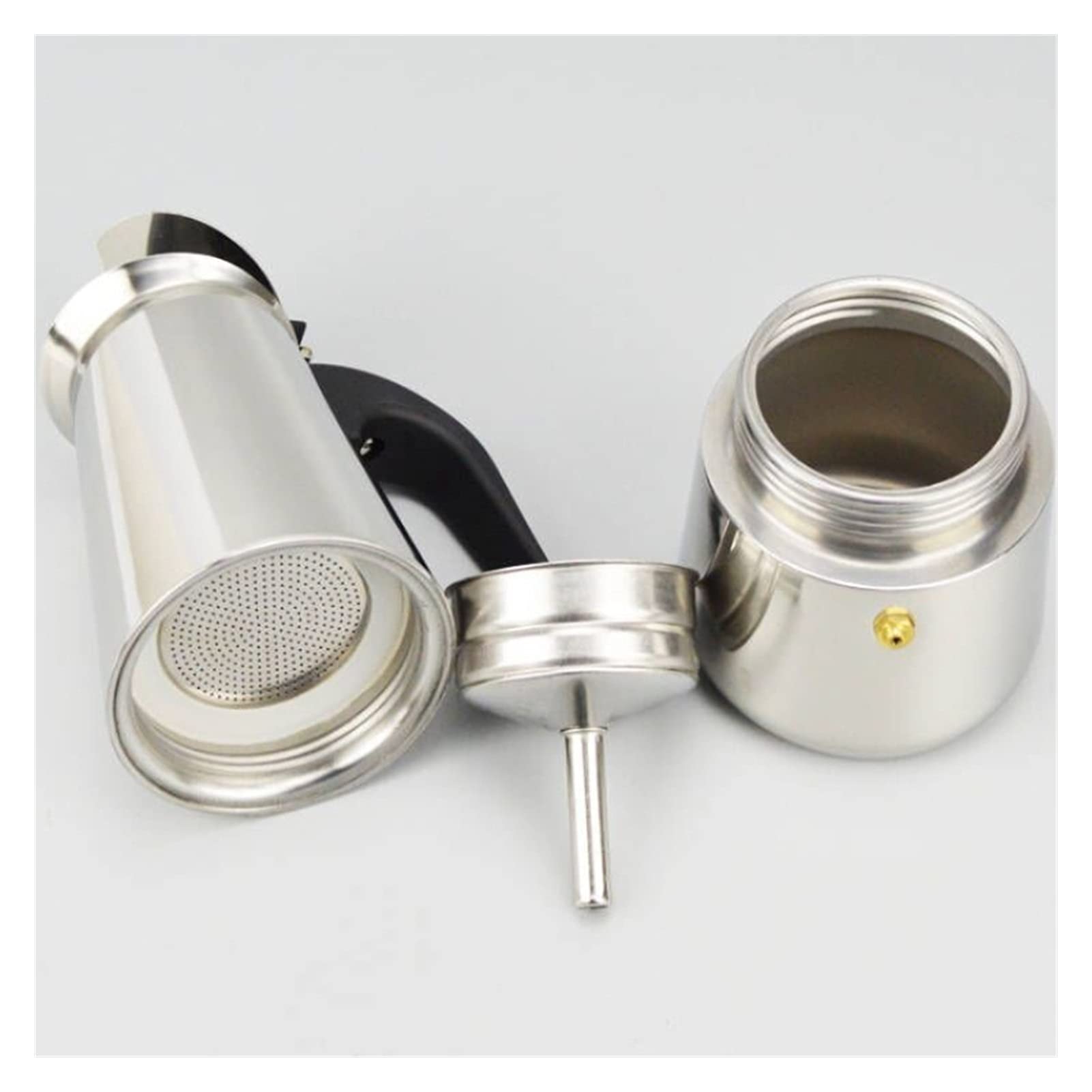 Stainless Steel French Press Coffee Maker 2/4/6/9 Cup - Moka Espresso Pot for Stovetop, Latte & Italian Coffee - Barista Quality Mocha Maker (200ml) - Perfect for Home, Office & Camping Use