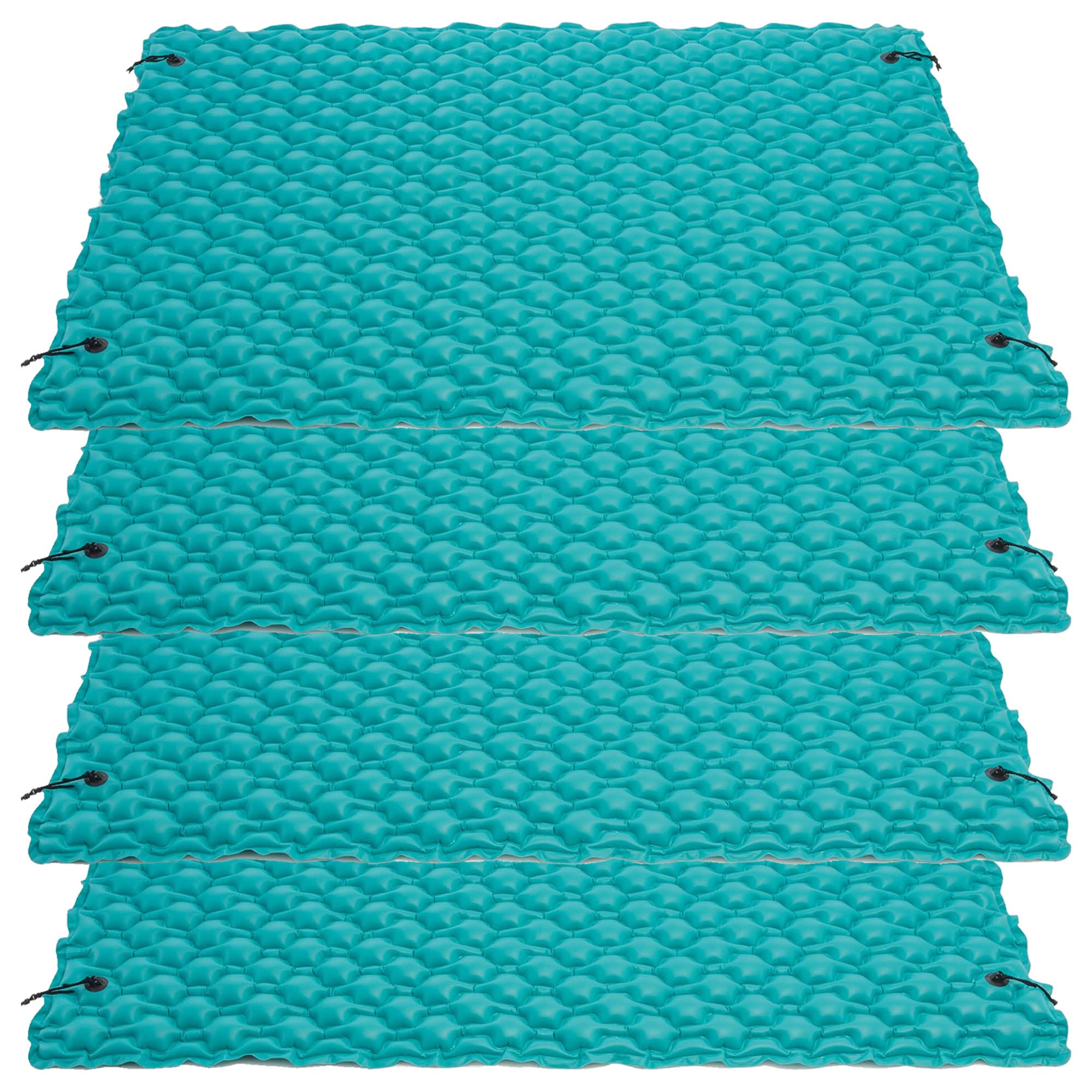 **Intex Giant Inflatable Floating Water Mat - 4-Pack Teal Pool & Lake Relaxation Platform with 4 Connect 'n Float Connectors - Perfect for Swimming, Lounging & Family Fun**