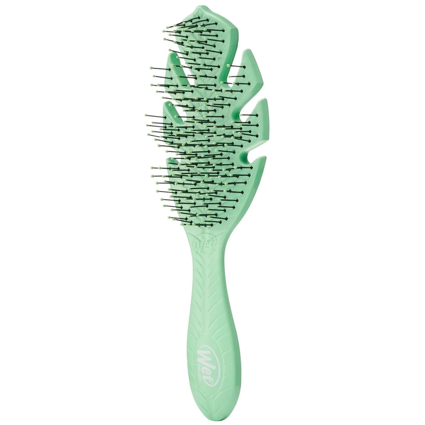 Go Green Detangler - Natural Hair Detangling Brush for Kids & Adults - Gentle Knot Remover for Curly, Thick, and Wet Hair - Perfect for Home, Travel, and Salon Use