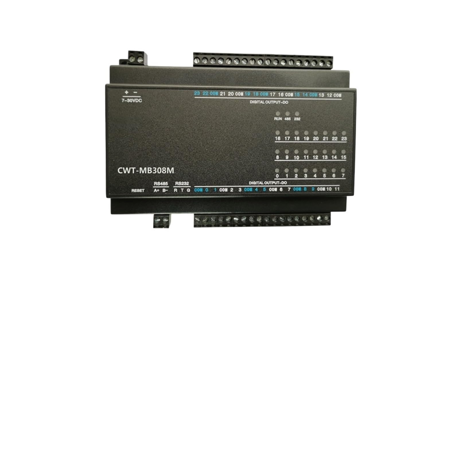 CWT-MB308M 24DO 16-Channel Digital Output Relay Modbus Controller with Ethernet Converter - Normal Open, RS485/RS232 (E-485-232) - Industrial Automation, Smart Home & IoT Device Control