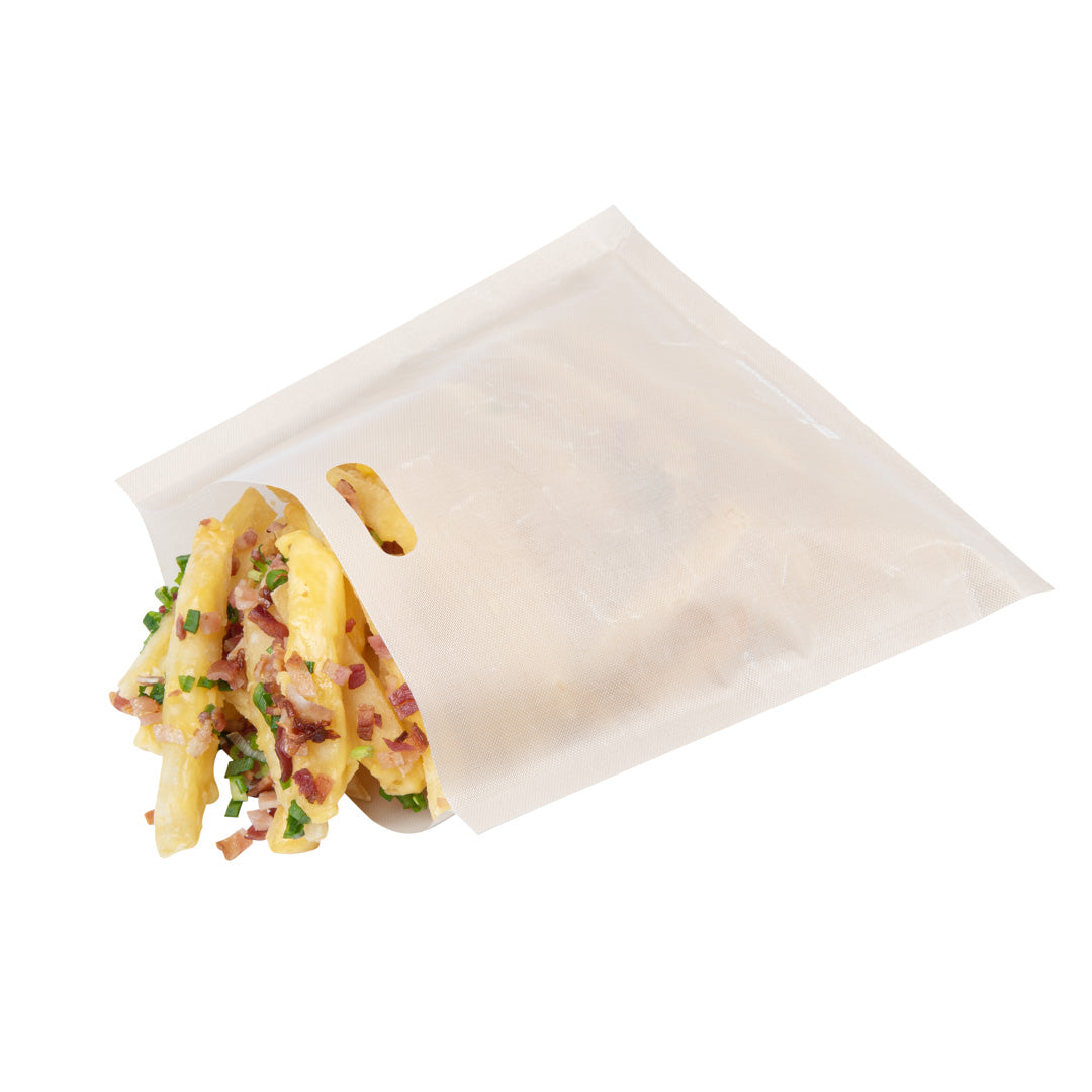 Non-Stick Heat Resistant Toaster Bags - Kraft Plastic Small Toaster Bags (6.5