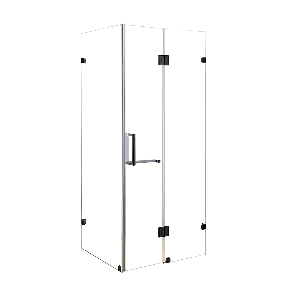 1200 x 700mm Frameless 10mm Tempered Glass Shower Screen by Della Francesca - Modern Bathroom Enclosure for Walk-in Showers and Wet Rooms