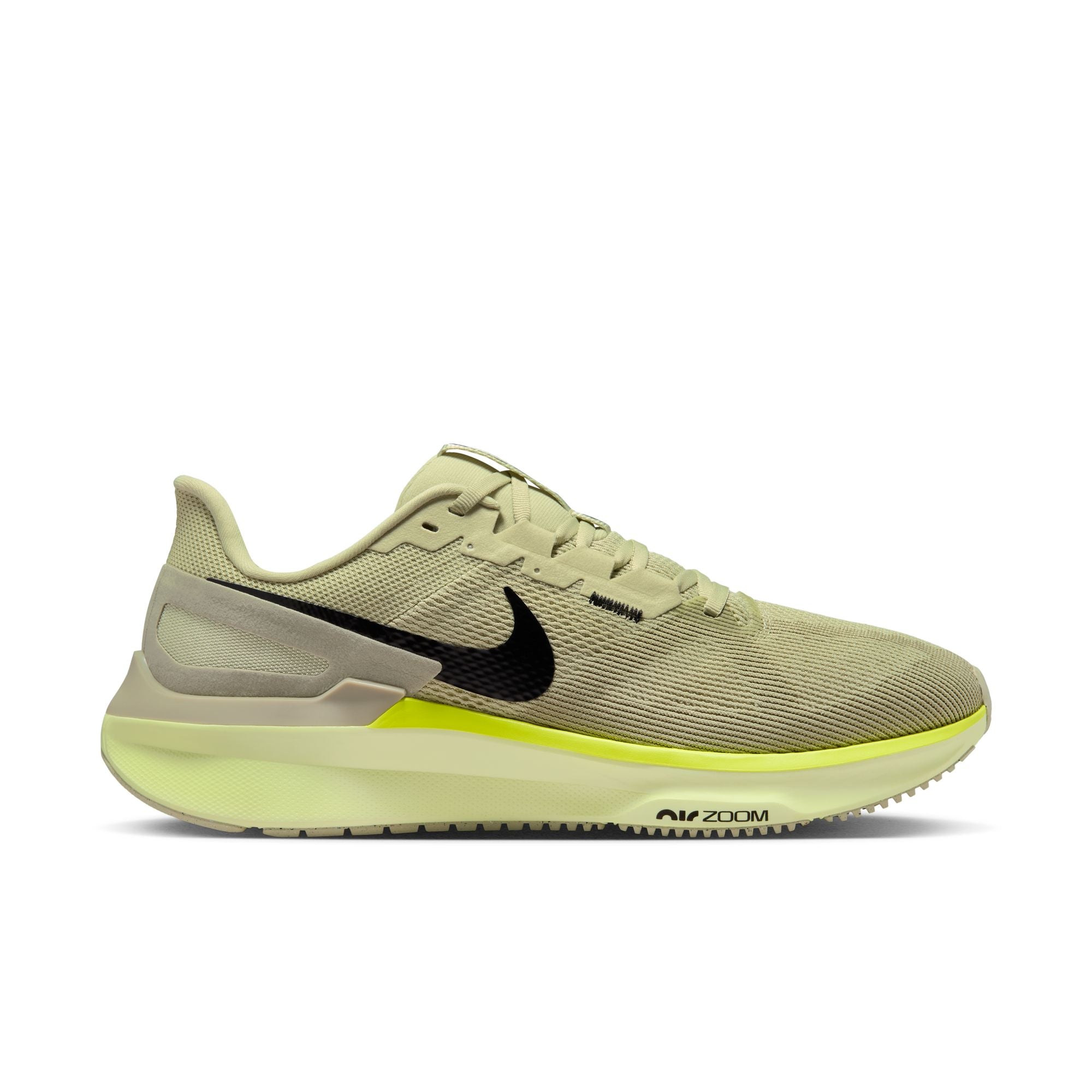 Men's Structure 25 Running Shoes - Olive Aura/Black Barley Volt Volt - Lightweight Cushioned Sneakers for Jogging, Gym Workouts & Daily Wear