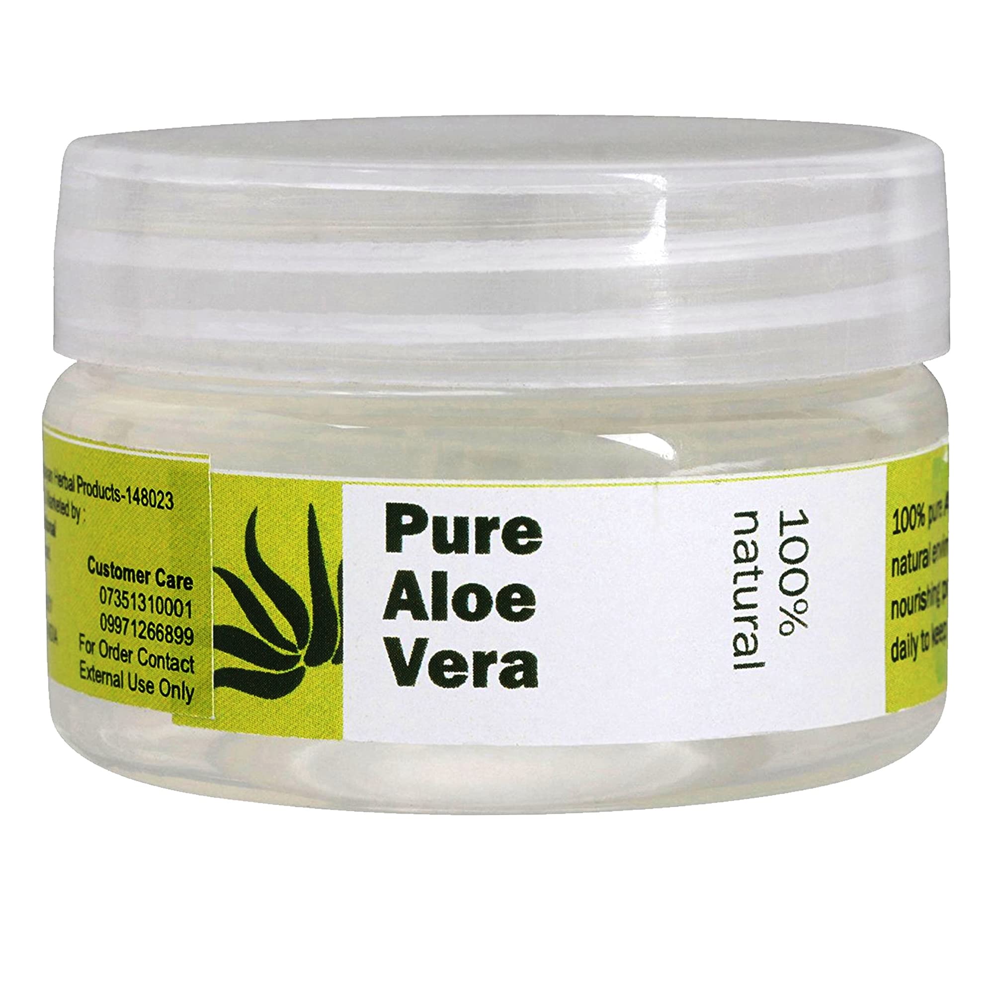 100% Pure Aloe Vera Gel for Acne, Face Scars & Glowing Skin - Natural Hair & Skin Care Treatment - Non-Toxic, Vegan & Chemical-Free (100ml) - Perfect for Daily Moisturizing, Sunburn Relief & Hair Conditioning