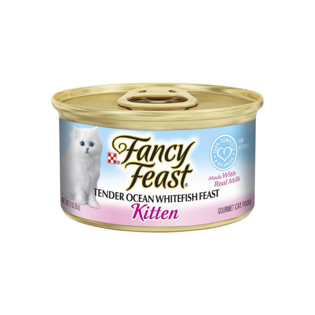 Fancy Feast Wet Cat Food Bundle - 24 Pack of 85g Chunky Classic Gravy Kitten Food with Creamy Chicken Liver & Chicken Recipe | High Protein, Nutritious & Healthy Wet Food for Kittens & Adult Cats | Perfect for Mealtime, Travel & Treats