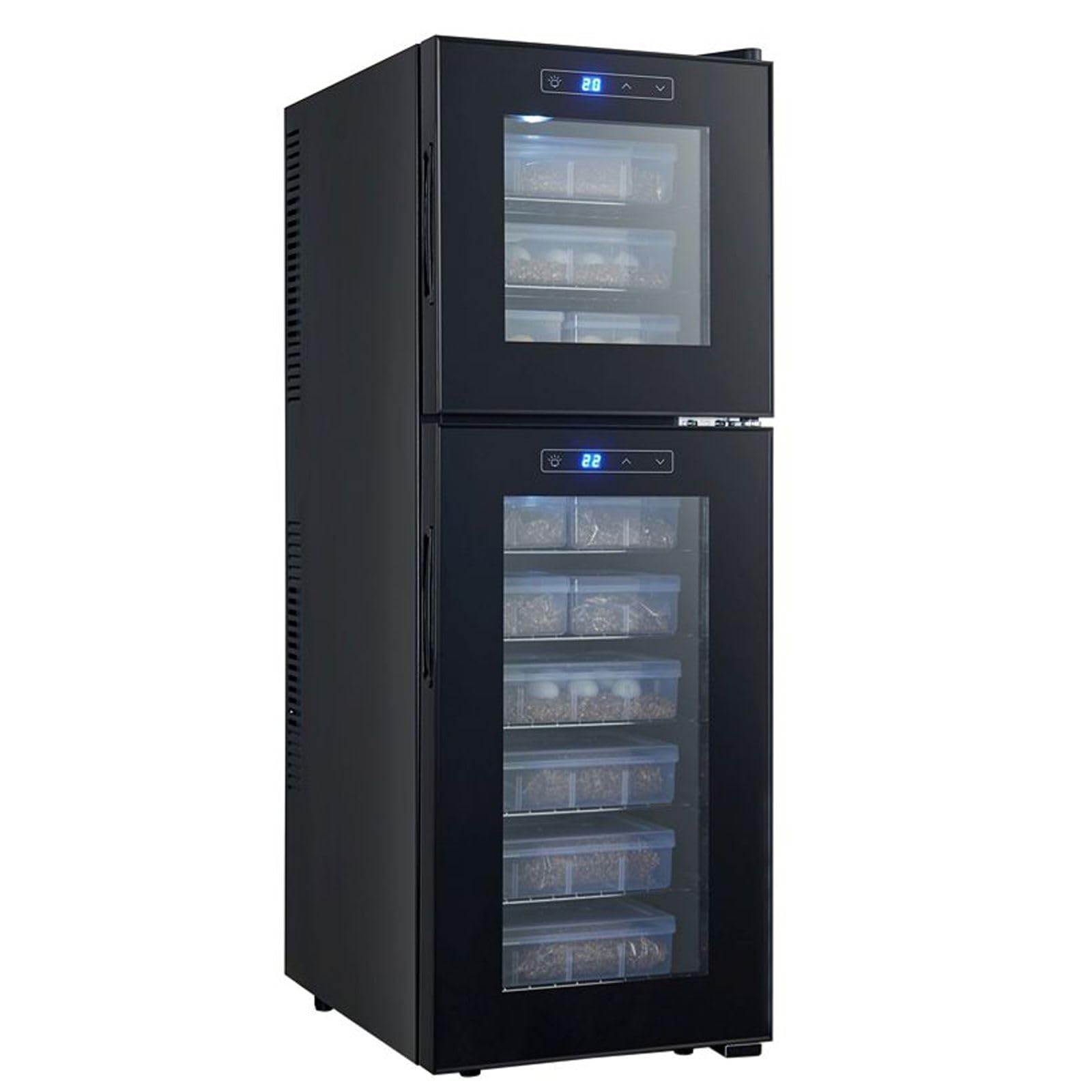 High-Precision Reptile Egg Incubator with ±1.5°C Accuracy - Adjustable 10-40°C for Turtle, Lizard, Gecko & Snake Eggs - Ideal for Hatching and Breeding in Home or Professional Settings
