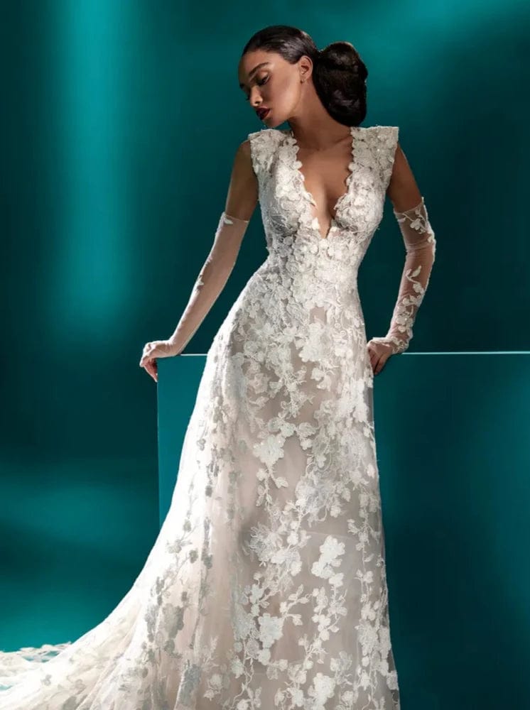 Atelier Pronovias Soleil Wedding Dress - Size 8 for Bridal Gowns & Formal Occasions