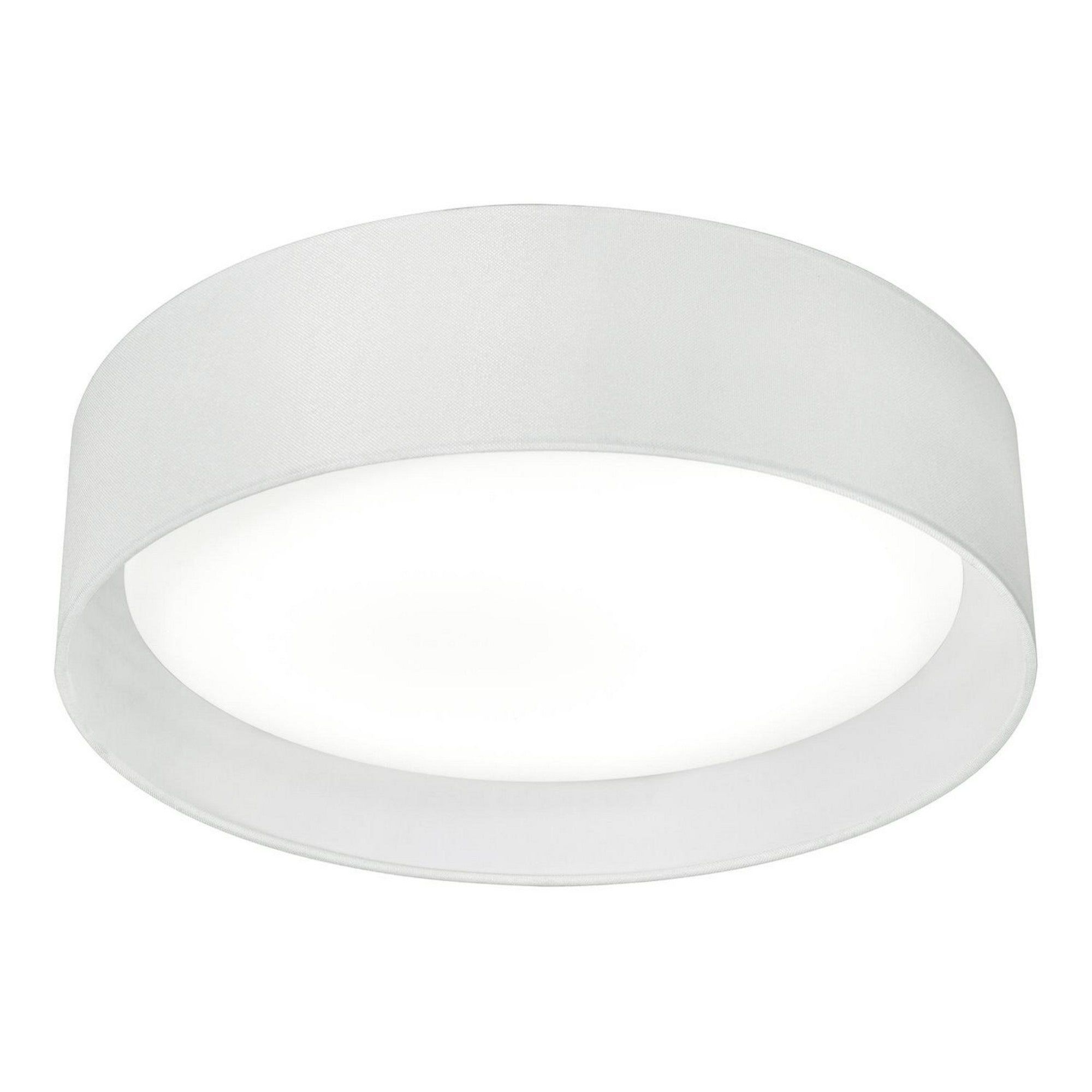 16 LED Flush Mount Ceiling Light - White Finish - Energy Efficient Modern Lighting for Bedroom, Kitchen, Hallway & Closet