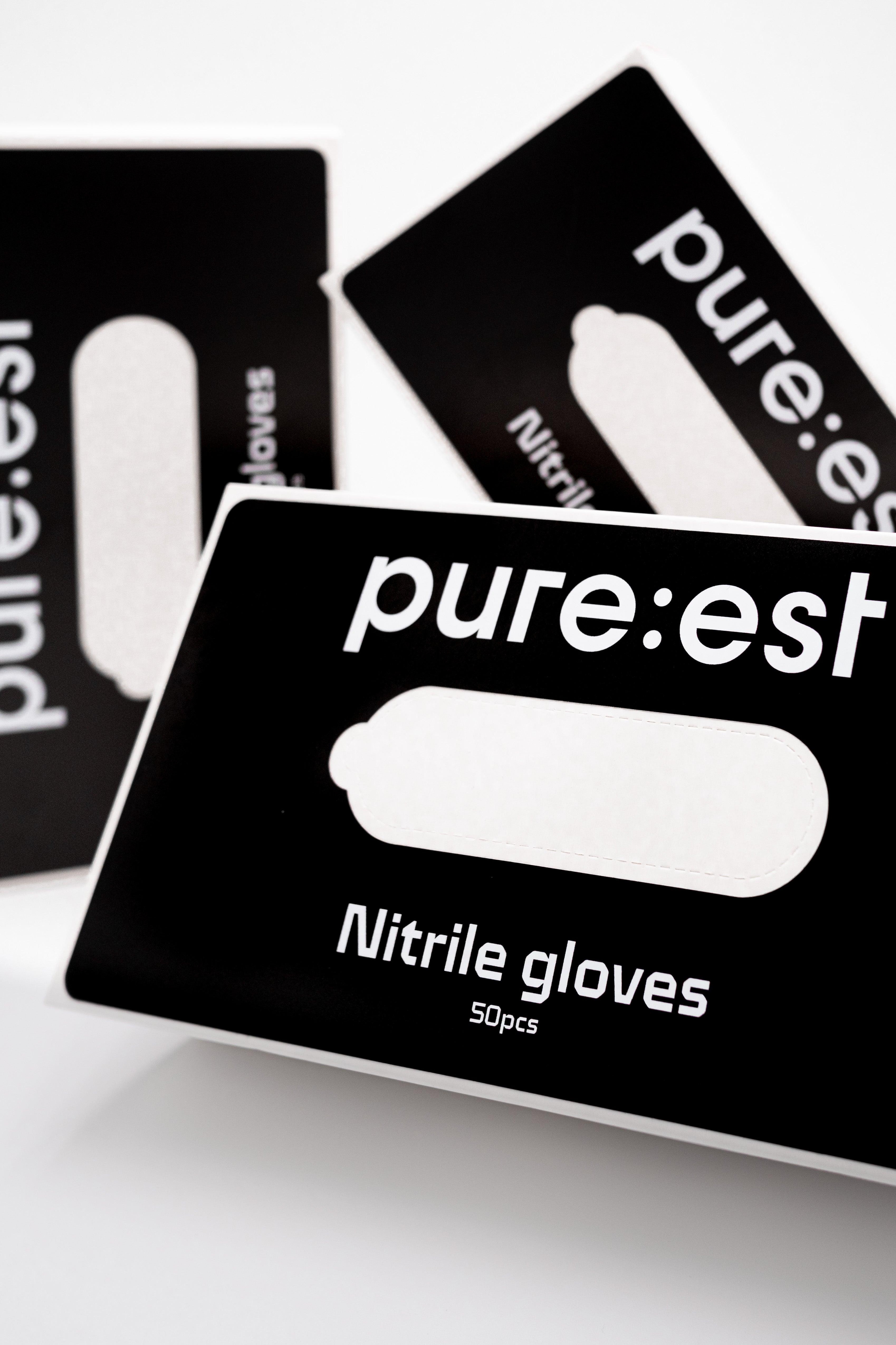 Premium Black Nitrile Gloves - 6 Mil Thick, Powder-Free, Disposable & Latex-Free - Ideal for Medical, Tattoo, Cleaning & Food Handling - 100 Gloves per Box