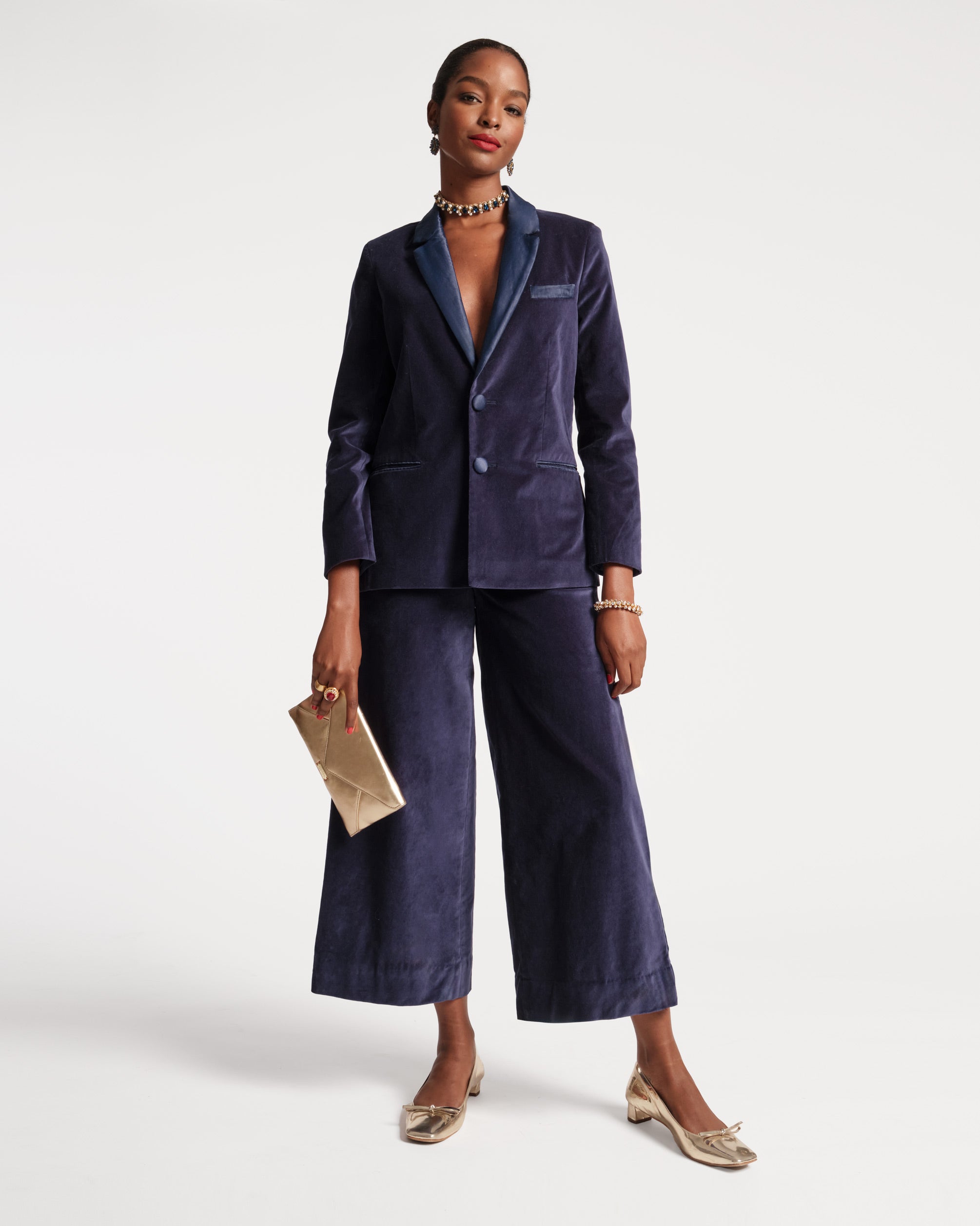 Luxury Velvet Tuxedo Pants for Men - Navy Blue Formal Dress Pants for Weddings, Parties & Special Occasions