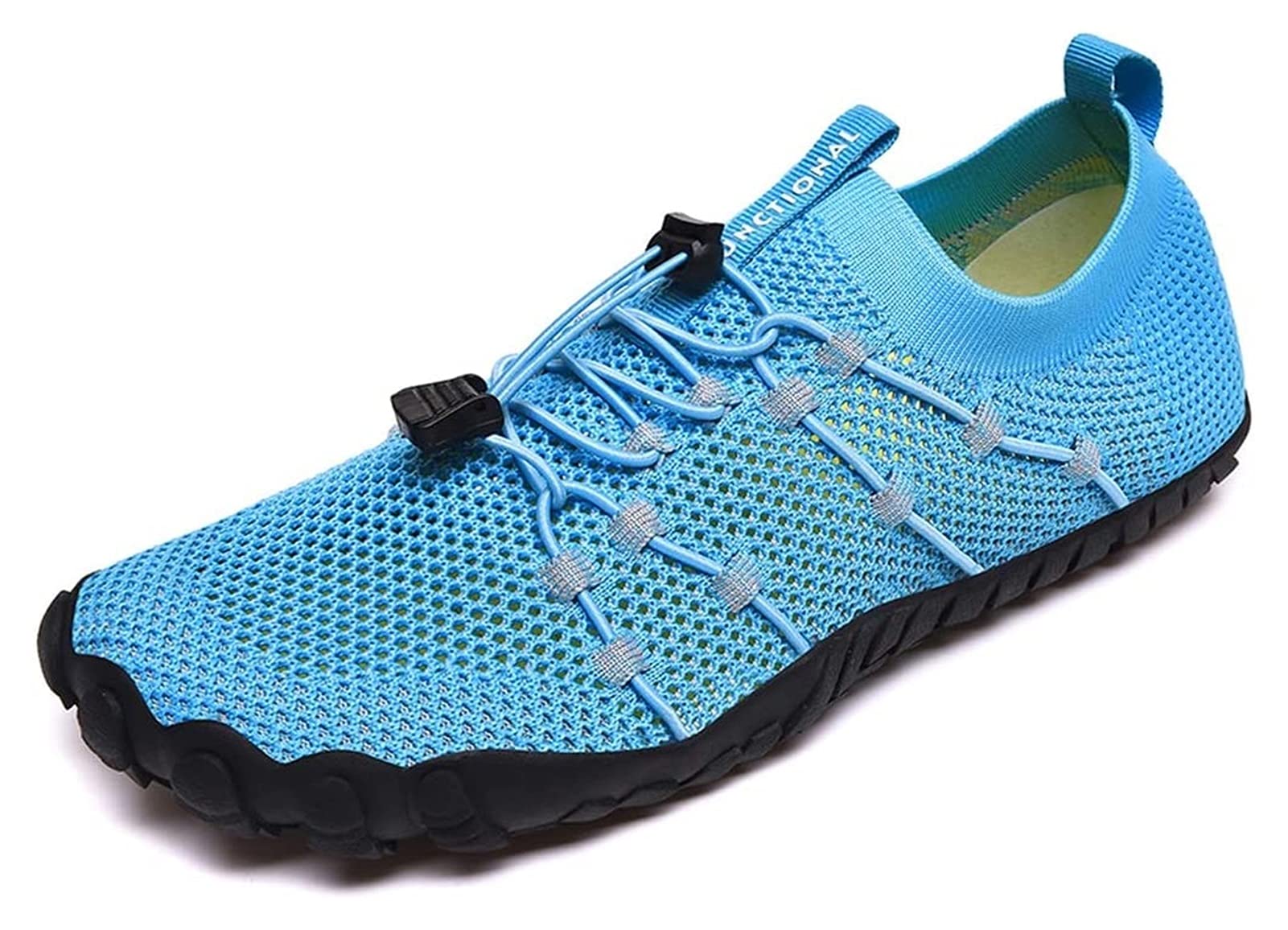 Men's Quick-Drying Water Shoes for Beach, Swimming & Outdoor Activities - Non-Slip Aqua Socks with Soft Sole (Light Blue, Size 45EU) - Perfect for Surfing, Kayaking, Poolside & Water Sports
