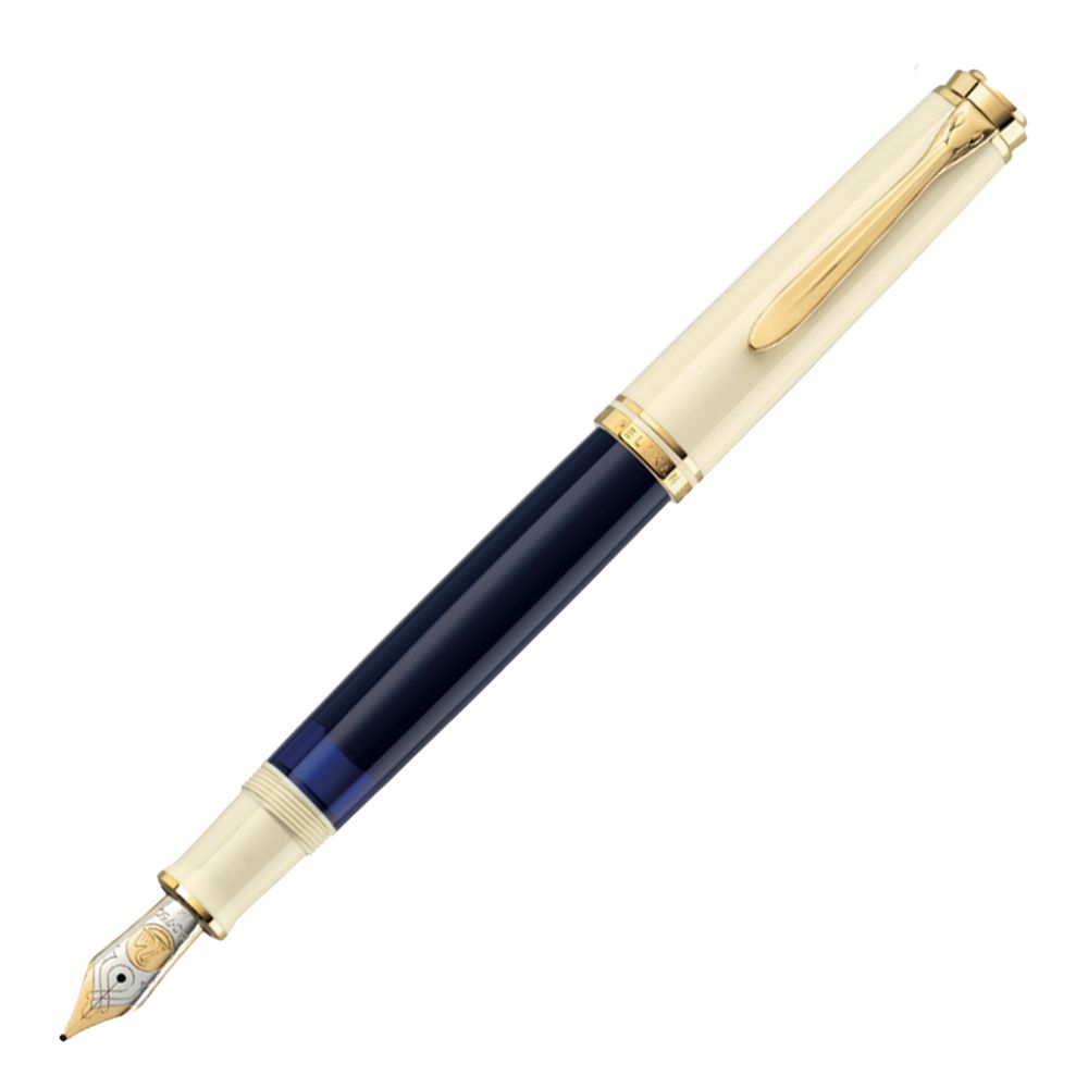 Pelikan Souverän M800 Fountain Pen - Cream Blue Special Edition (2024) | Luxury Writing Instrument for Collectors & Professionals | Perfect for Signatures, Calligraphy & Gift Giving
