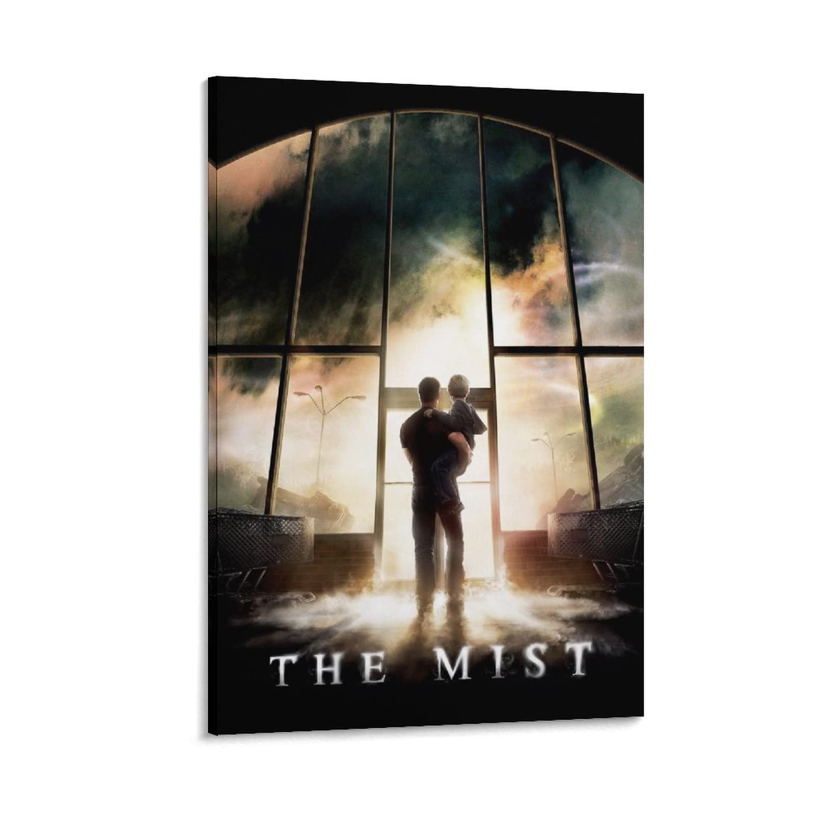 The Mist 2007 Movie Poster Canvas Wall Art - 20x30 Inch (50x75cm) Framed Painting for Bedroom, Living Room & Home Theater Decor - Perfect for Horror Film Fans & Stephen King Collectors