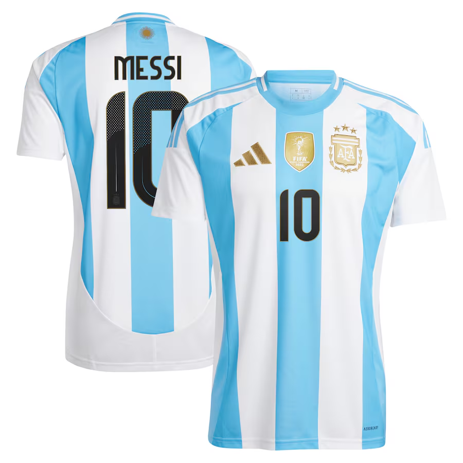 Adidas Lionel Messi Argentina Home Jersey 2024 - Official Soccer Shirt for Fans & Players - Perfect for World Cup, Matches & Football Collection