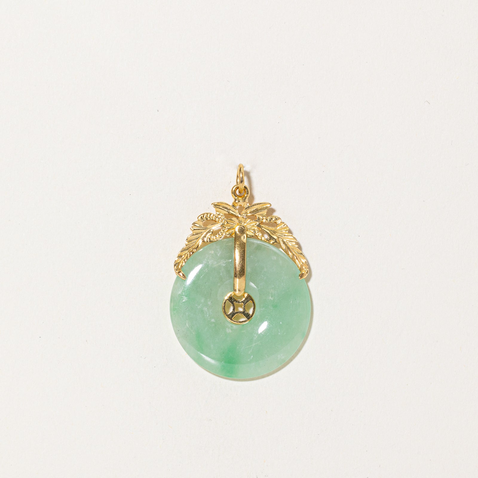 31.00ct Donut Jadeite Pendant - Natural Green Jade Jewelry for Women | Perfect for Meditation, Yoga & Spiritual Healing