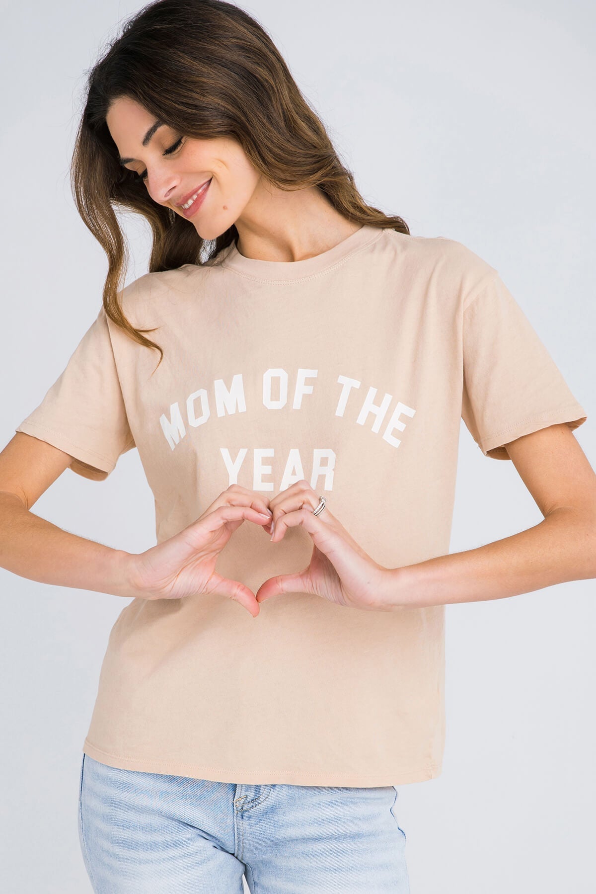 Z Supply Boyfriend Mom of the Year T-Shirt - Soft Cotton Relaxed Fit Tee for Women - Perfect for Casual Wear, Mother's Day Gifts & Everyday Outfits