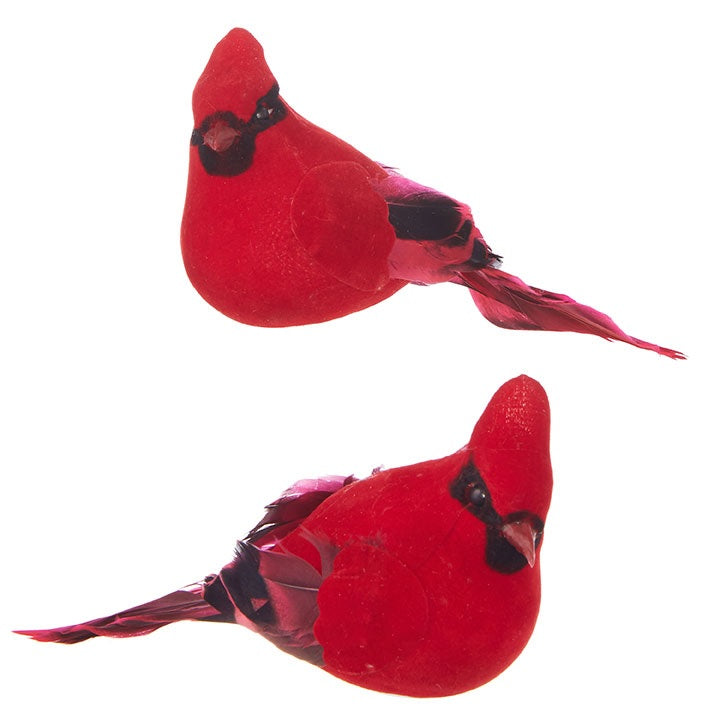 5.5 Inch Clip-On Yuletide Cardinal Ornament - Festive Christmas Tree Decoration for Holiday Home Decor & Party Gifts