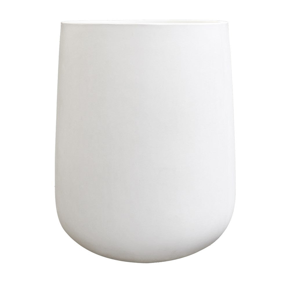 Karamea White Outdoor Planter Pot - Large Modern Garden Flower Pot for Patio, Balcony & Backyard Decor | Durable Weather-Resistant Planter for Plants, Herbs & Succulents