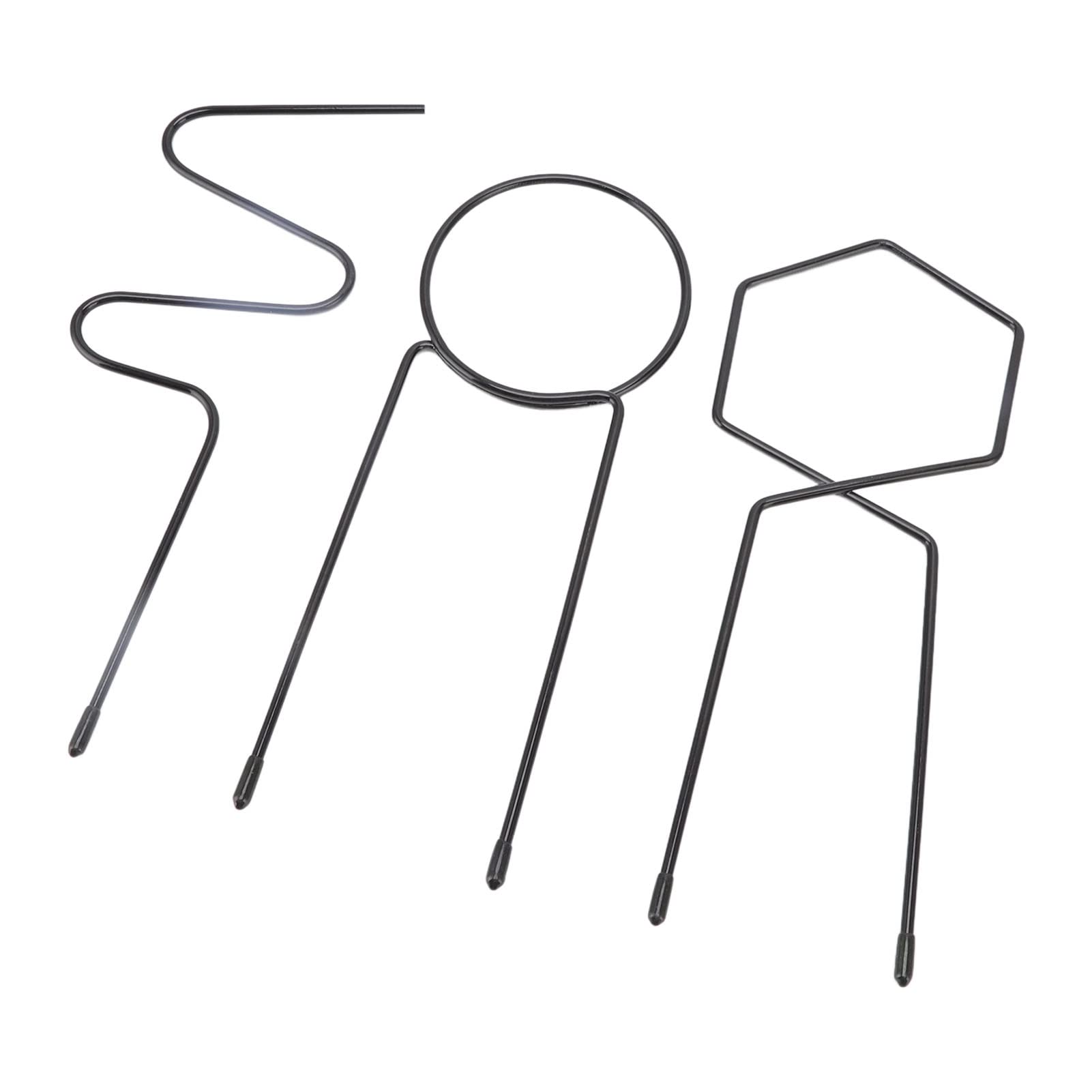 Tgoon 3-Pack Iron Plant Trellis - Heavy Duty Garden Stakes for Climbing Plants, Indoor & Outdoor Use - Perfect for Home, Office, and Balcony Gardening