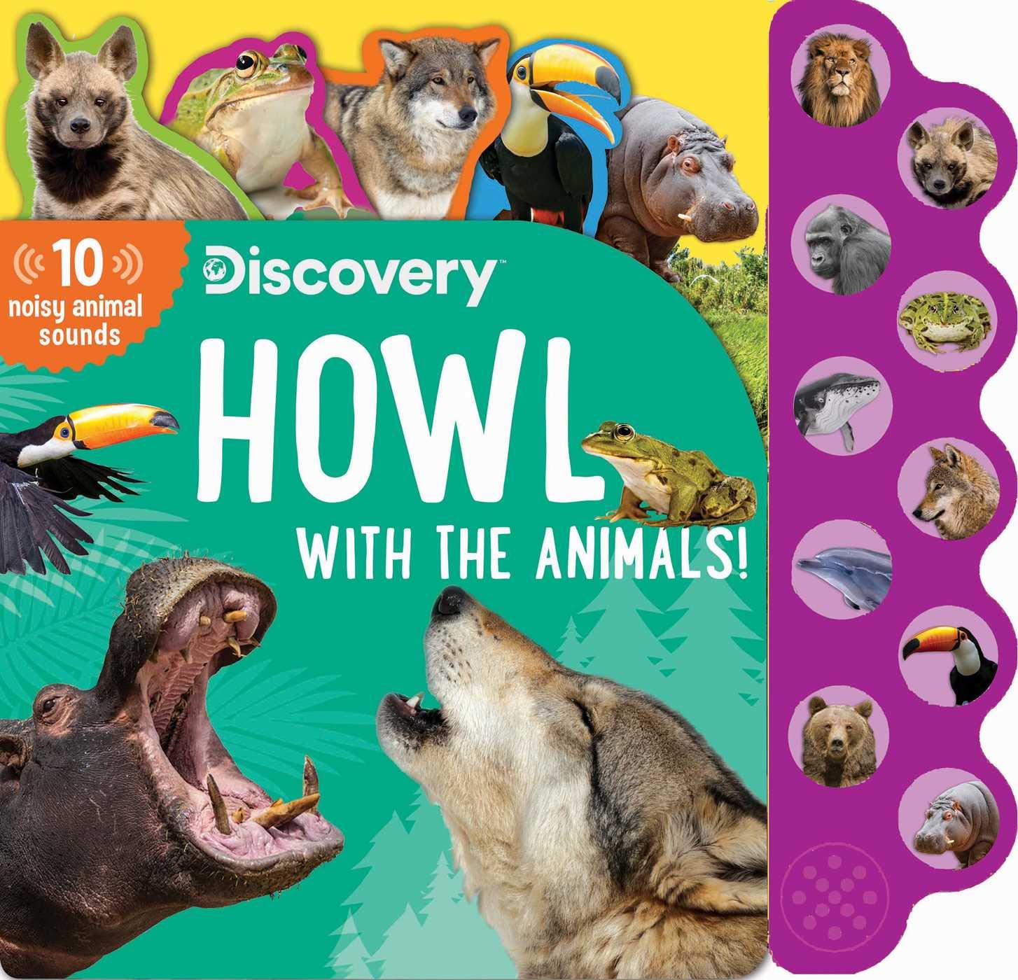 Howl with the Animals! - 10-Button Sound Book for Kids | Interactive Animal Sounds Learning Toy | Perfect for Storytime, Preschool Education & Bedtime Fun