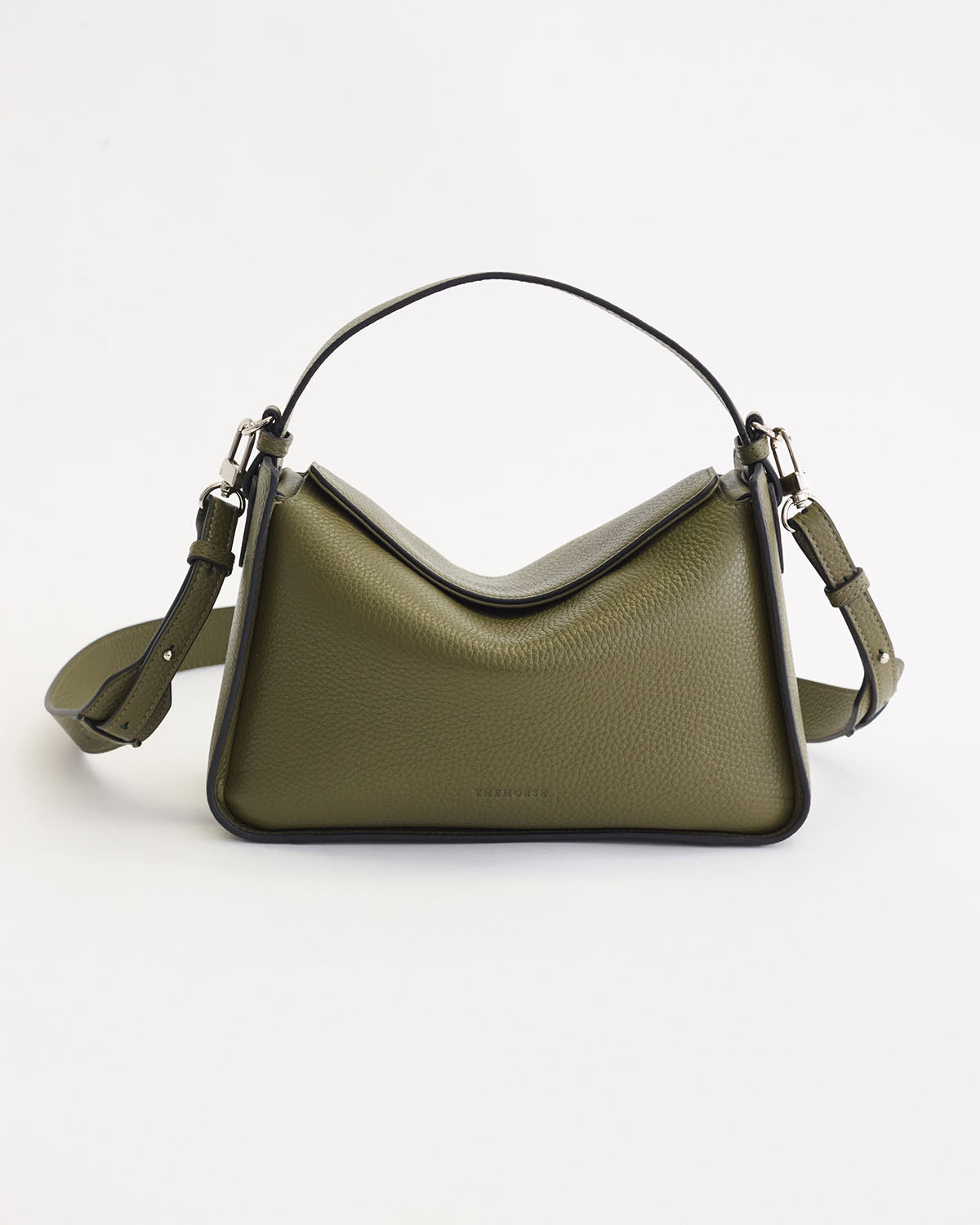 Premium Olive Pebbled Leather Clementine Bag - Stylish & Durable Crossbody Purse for Women | Perfect for Work, Travel & Everyday Use