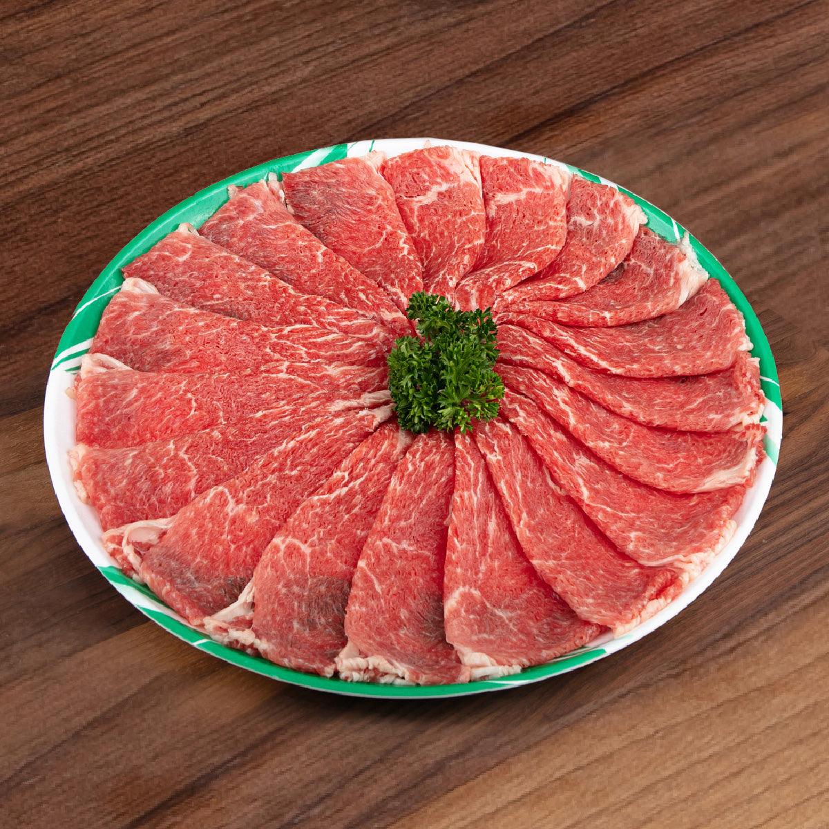 Premium Spanish Iberico Pork Sukiyaki Set (Acorn-Fed Bellota) - Previously Frozen - 1 Pack - Perfect for Hot Pot, BBQ & Gourmet Cooking