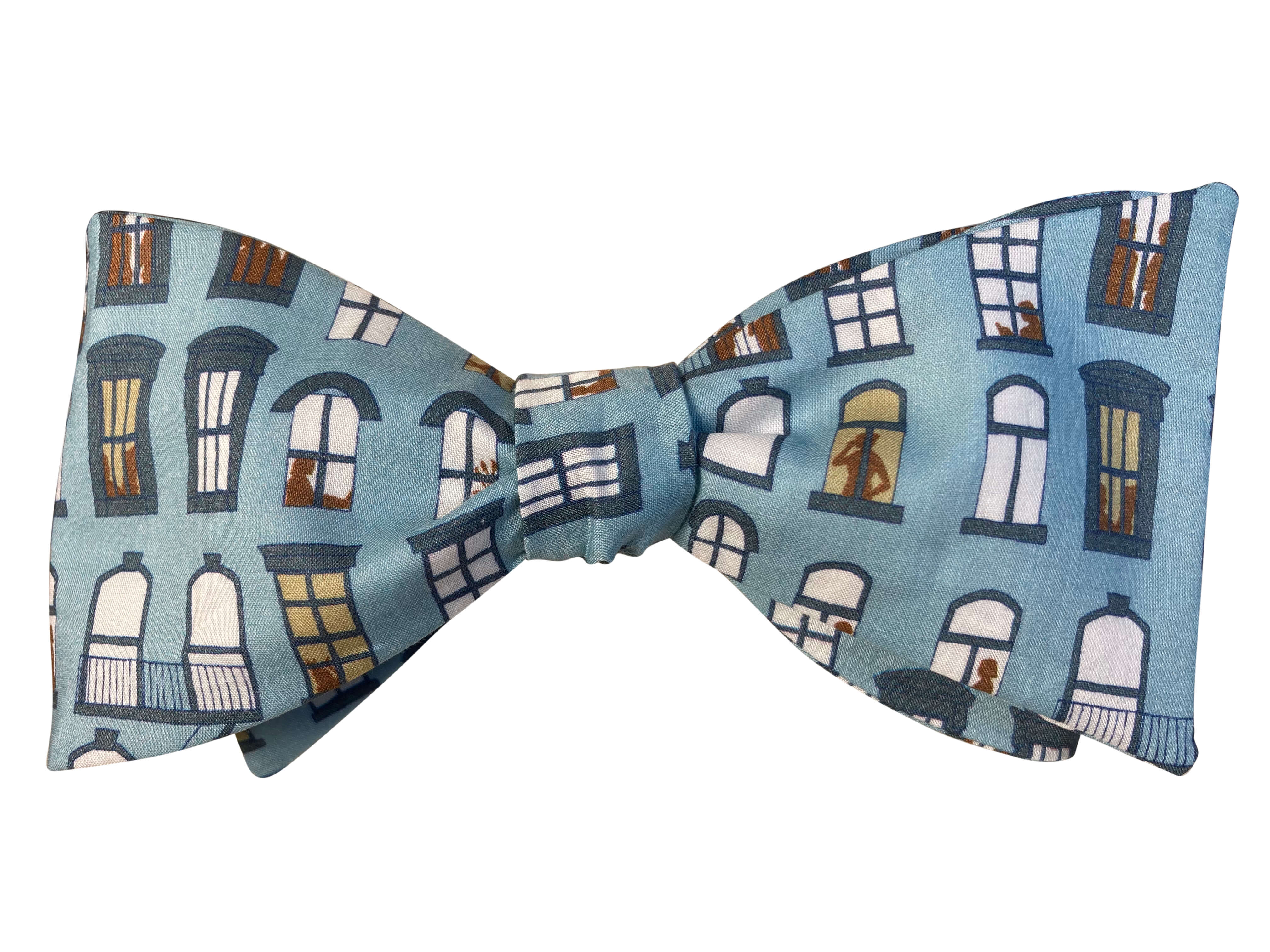 Handmade Brooklyn Bow Tie for Men - Classic & Stylish Necktie for Weddings, Parties & Formal Events - Premium Cotton & Silk Blend Accessories