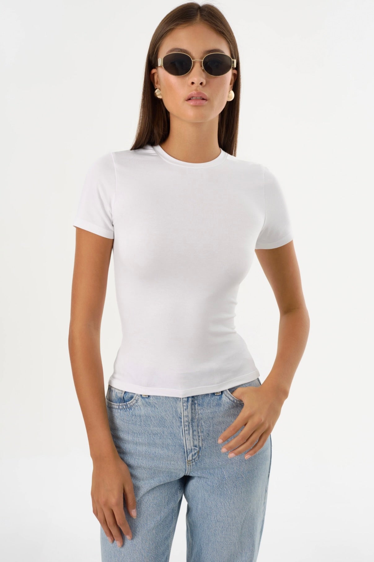Moa Jersey Crew Neck T-Shirt for Men - Soft Cotton White Tee - Casual Everyday Wear & Street Style Outfits