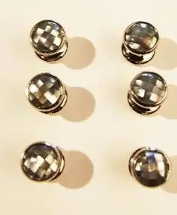 LA Smith Ivory Pearl Dress Shirt Studs - Elegant Cufflinks for Men's Formal Wear - Perfect for Weddings, Business Meetings & Special Occasions