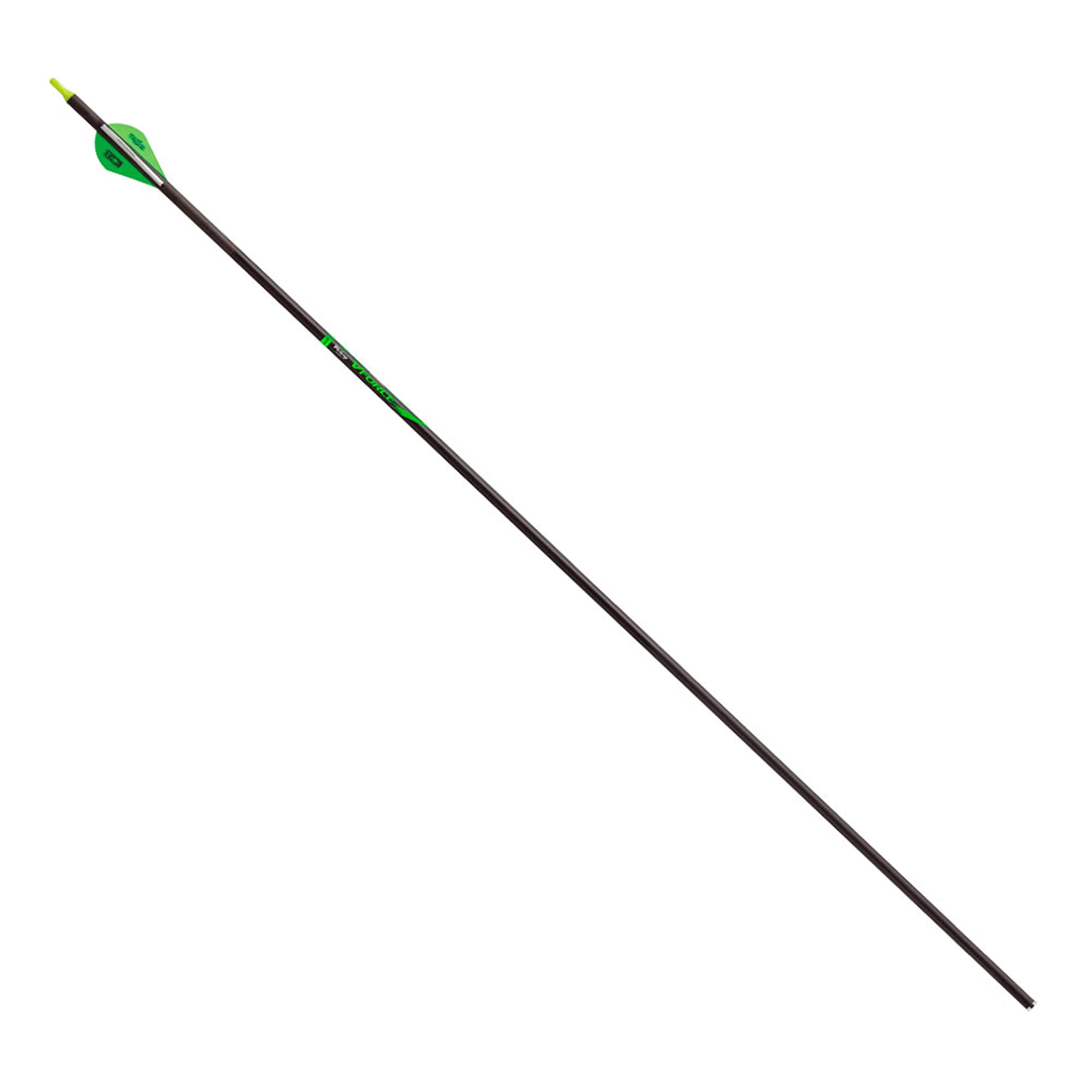 Victory Archery VForce Gamer Arrows with Blazer Vanes - 6 Pack Carbon Fiber Arrows for Target Practice & Hunting | Perfect for Outdoor Sports, Archery Competitions & Backyard Training
