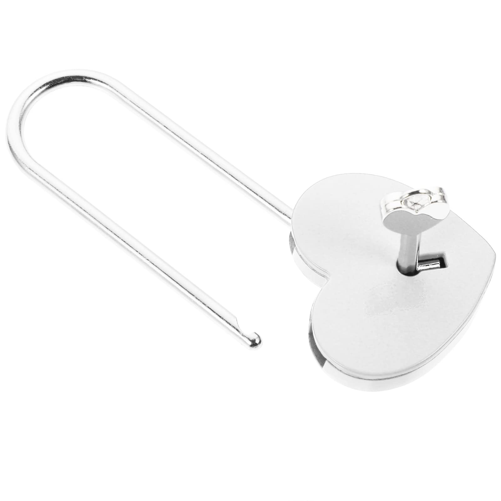 NUOBESTY Heart Shaped Padlock with Key - Small Metal Love Lock for Jewelry Box, Diary, Wedding & Couples - Romantic Gift for Anniversaries, Valentine's Day & Special Occasions