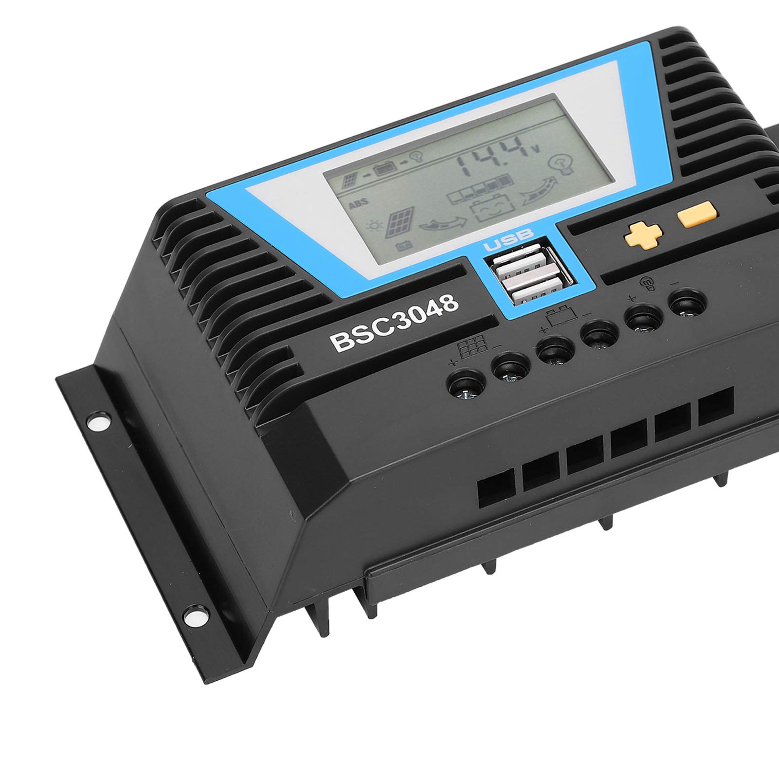 753 Solar Charge Controller - 12V/24V Auto-Switching MPPT Regulator for Lead Acid/Lithium Batteries | Waterproof & Durable Solar Panel Controller with LCD Display | Perfect for RV, Boat, Off-Grid Cabin Solar Systems