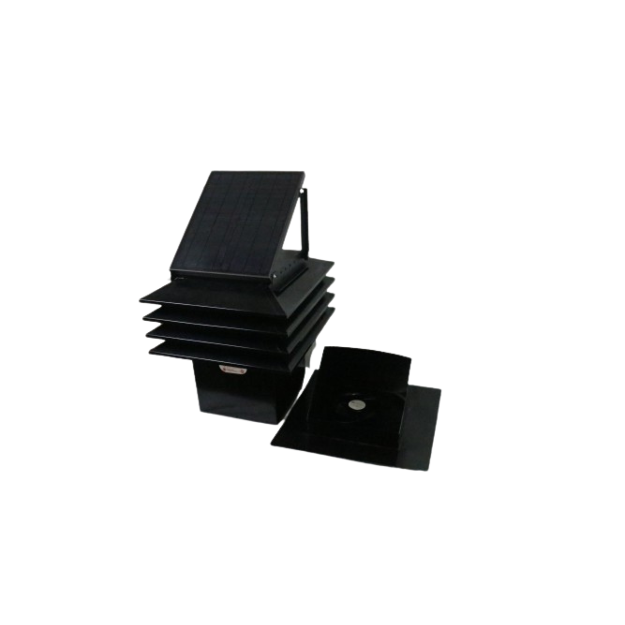 iSolar 20W106 OPTIFLEX Modular Solar Attic Fan with Optimum Tower Vent Bundle - High Efficiency Solar Powered Roof Ventilation System for Home Cooling & Energy Savings | Perfect for Hot Climates & Reducing AC Costs