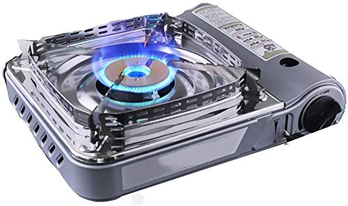 Portable Windproof Camping Stove - Butane Gas Burner for Backpacking, Hiking & Mountaineering | Compact, Durable & Easy-Ignition Outdoor Cooking Gear for Camping Trips & Adventures