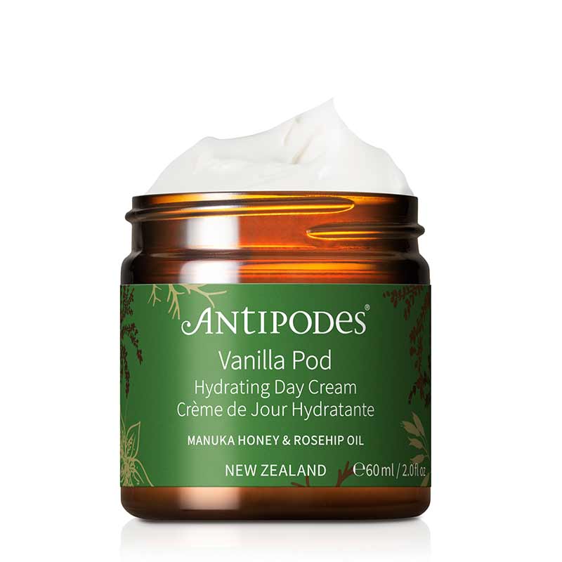 Antipodes Vanilla Pod Hydrating Day Cream - Organic Moisturizer for Dry Skin, Vegan & Cruelty-Free - Perfect for Daily Skincare Routine & Sensitive Skin Care