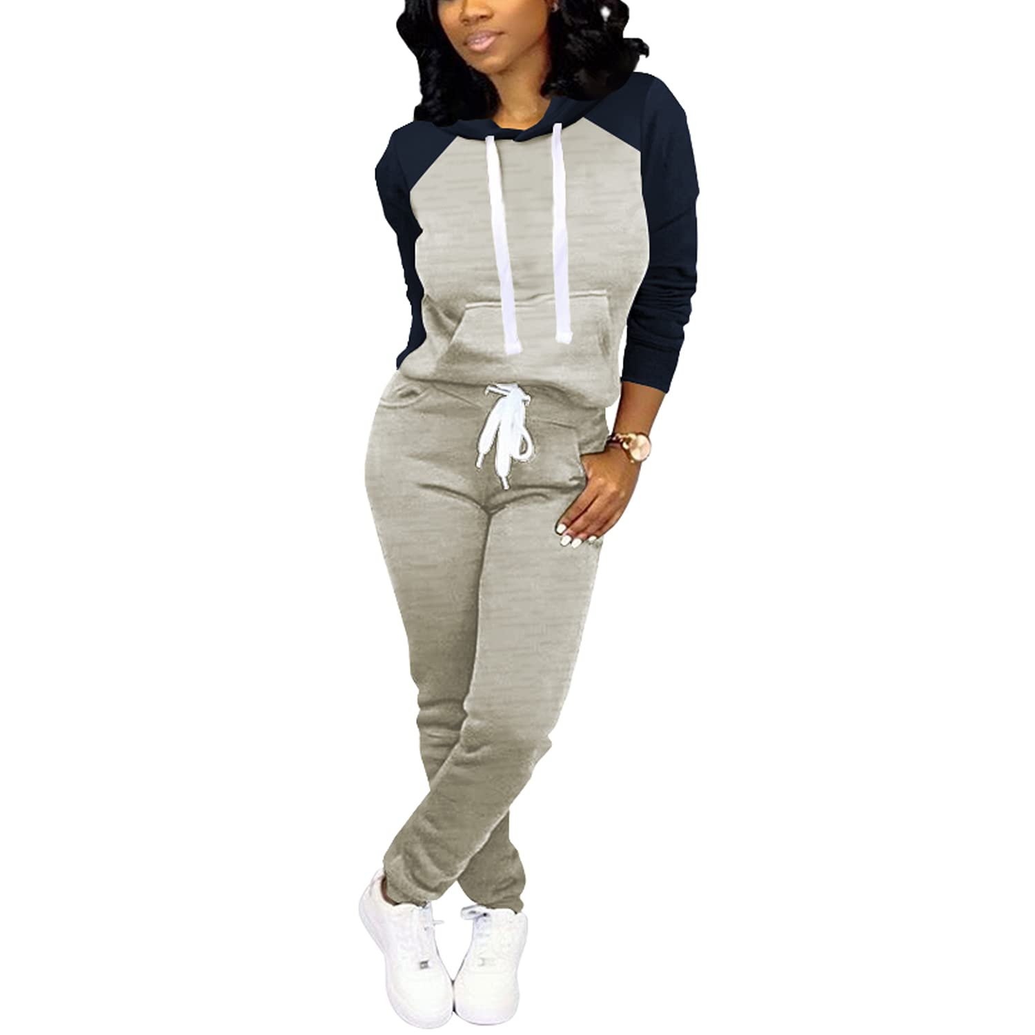 Women's 2-Piece Jogging Suits - Casual Tracksuit Set for Running, Gym & Lounge Wear | Comfortable Athleisure Outfit for Workouts & Relaxation