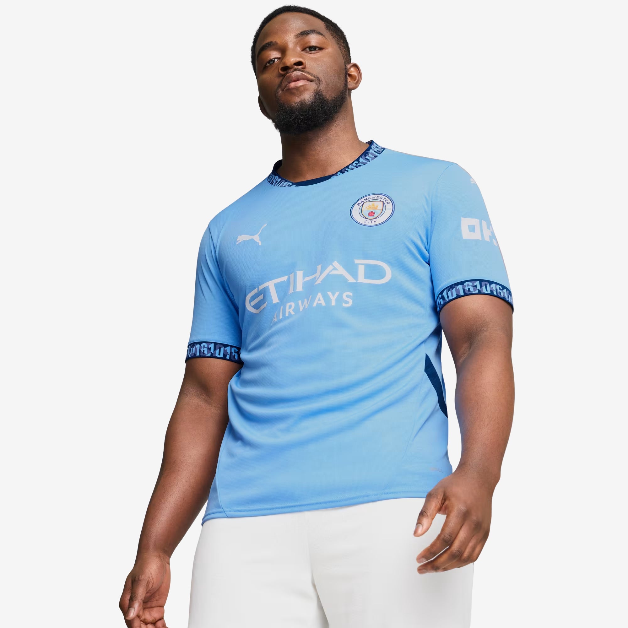 PUMA Manchester City 2024/25 Stadium Home Jersey - Authentic Football Soccer Shirt for Men & Women - Perfect for Match Day, Training & Fan Support