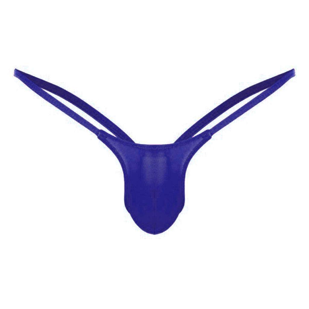 Low Profile Men's Bulge Pouch Bikini Thong Underwear - Breathable Backless G-String for Sexy Lingerie, Sleepwear & Intimate Play - Comfortable & Supportive for Daily Wear or Special Occasions