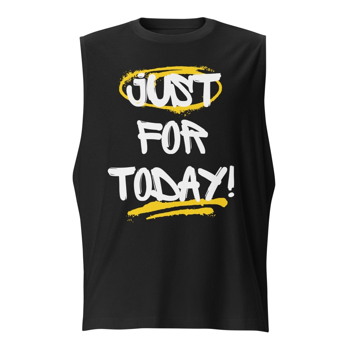 Just for Today Simplicity Men's Muscle Shirt - Breathable Workout Tank Top for Gym, Running & Casual Wear