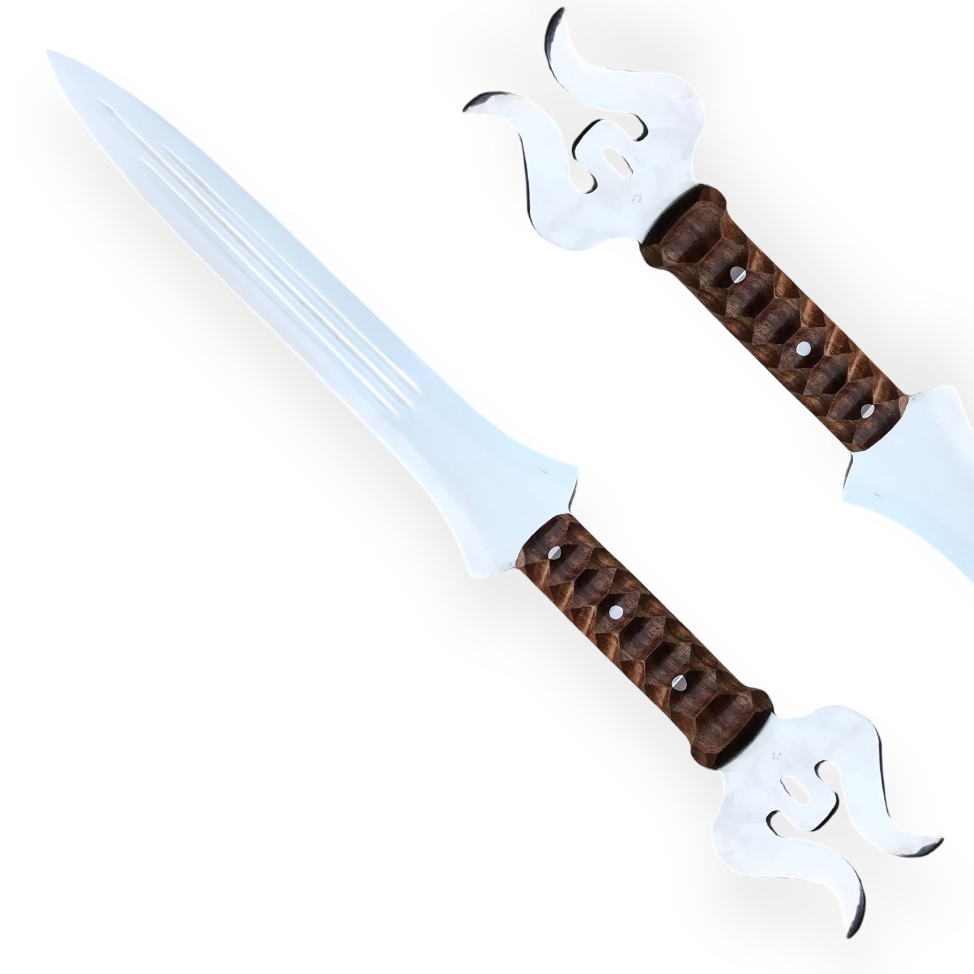 Viking Serpent Breath Sword of Uhtred with Scabbard - Authentic Steel Functional Viking Sword | Kingdo Sword, Seax, Warrior Sword | Perfect for Medieval Reenactments, Cosplay & Viking Gifts for Men