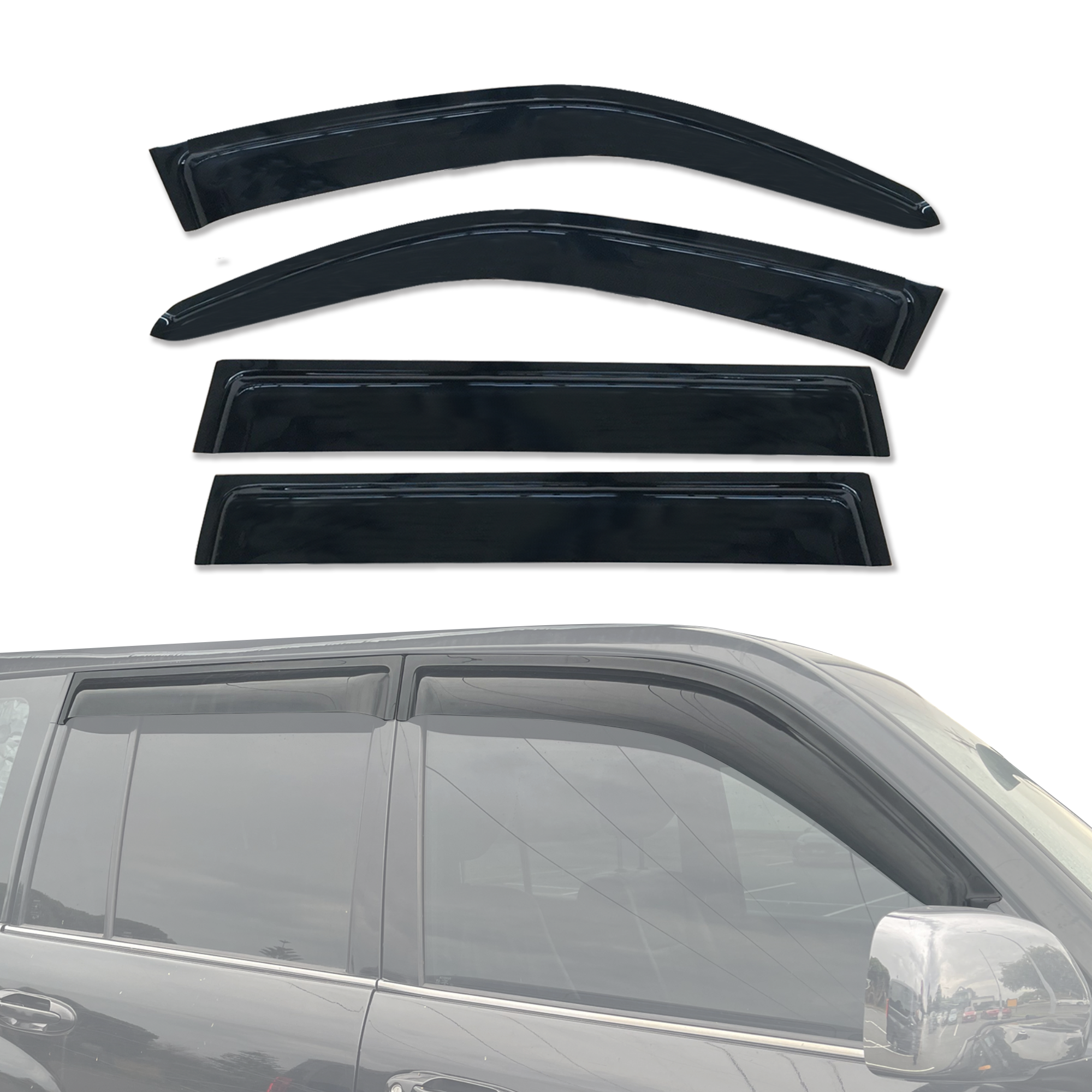 Lexus LX470 Weather Shields (1998-2007) - Durable Rain Guards & Window Deflectors for All-Weather Protection - Perfect for Off-Roading, Camping & Daily Commuting