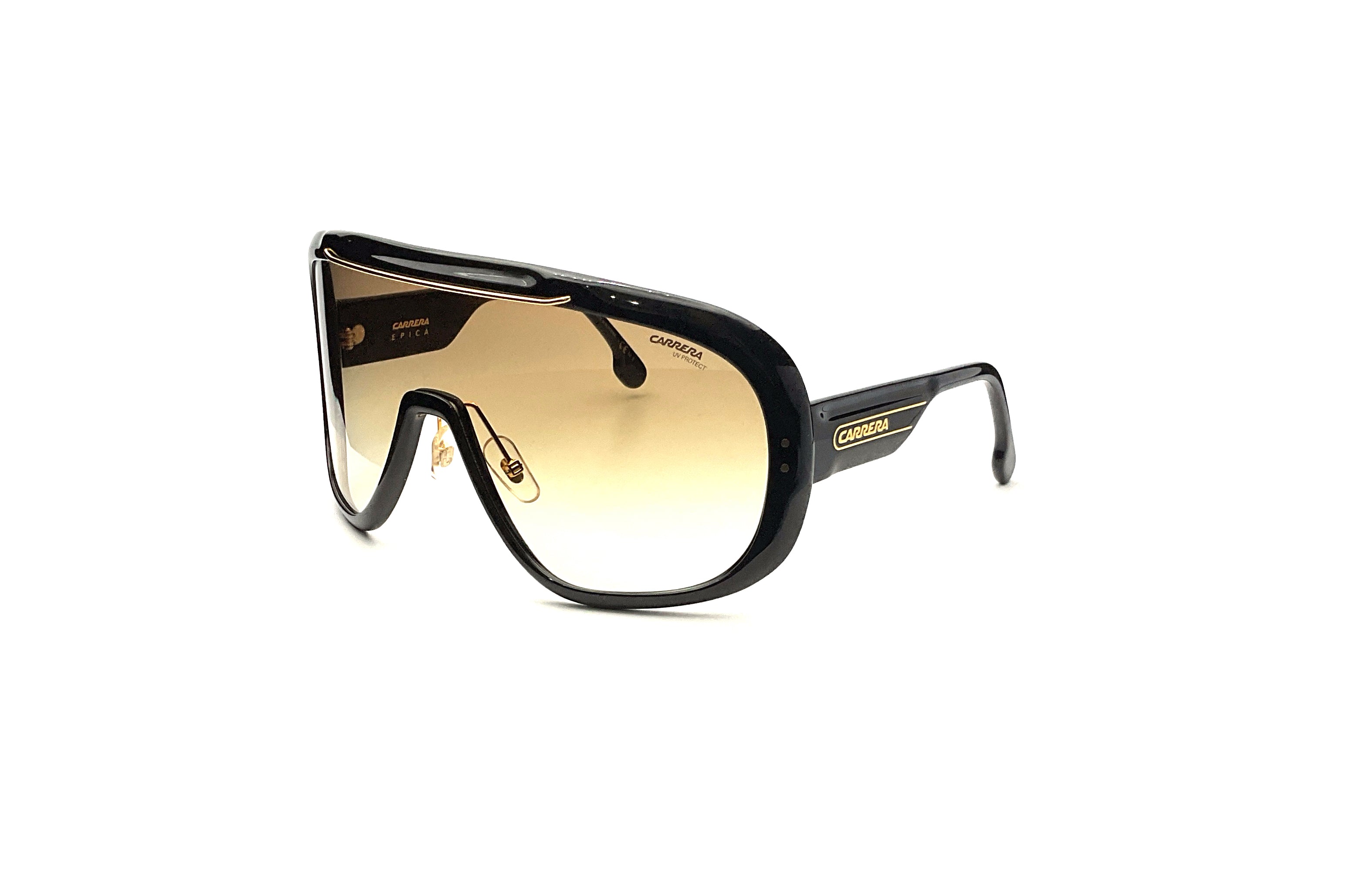Carrera Epica Black Sunglasses - Polarized UV Protection for Men & Women - Perfect for Driving, Running, and Outdoor Activities