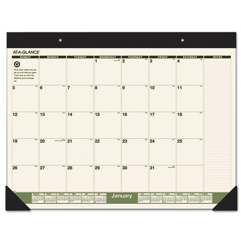 Eco-Friendly Recycled Monthly Desk Calendar 2022 - 22
