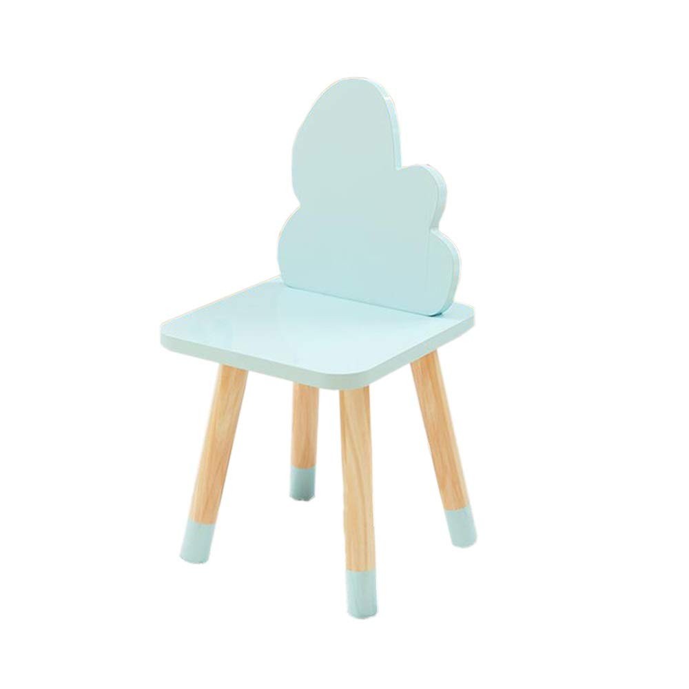 Jcnfa Folding Bookshelf & Study Table Set - DIY Multifunctional Kids Writing Desk with Chair, Blue Cloud Chair - Perfect for Children's Room, Playroom & Homeschooling