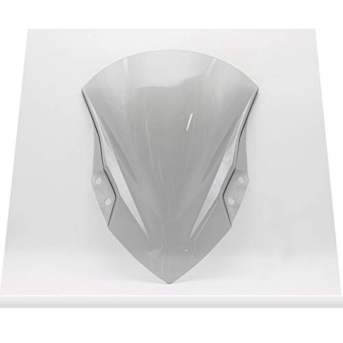 Kawasaki Ninja 400/250 Motorcycle Windshield - Dark Smoke Adjustable Screen for Highway Riding