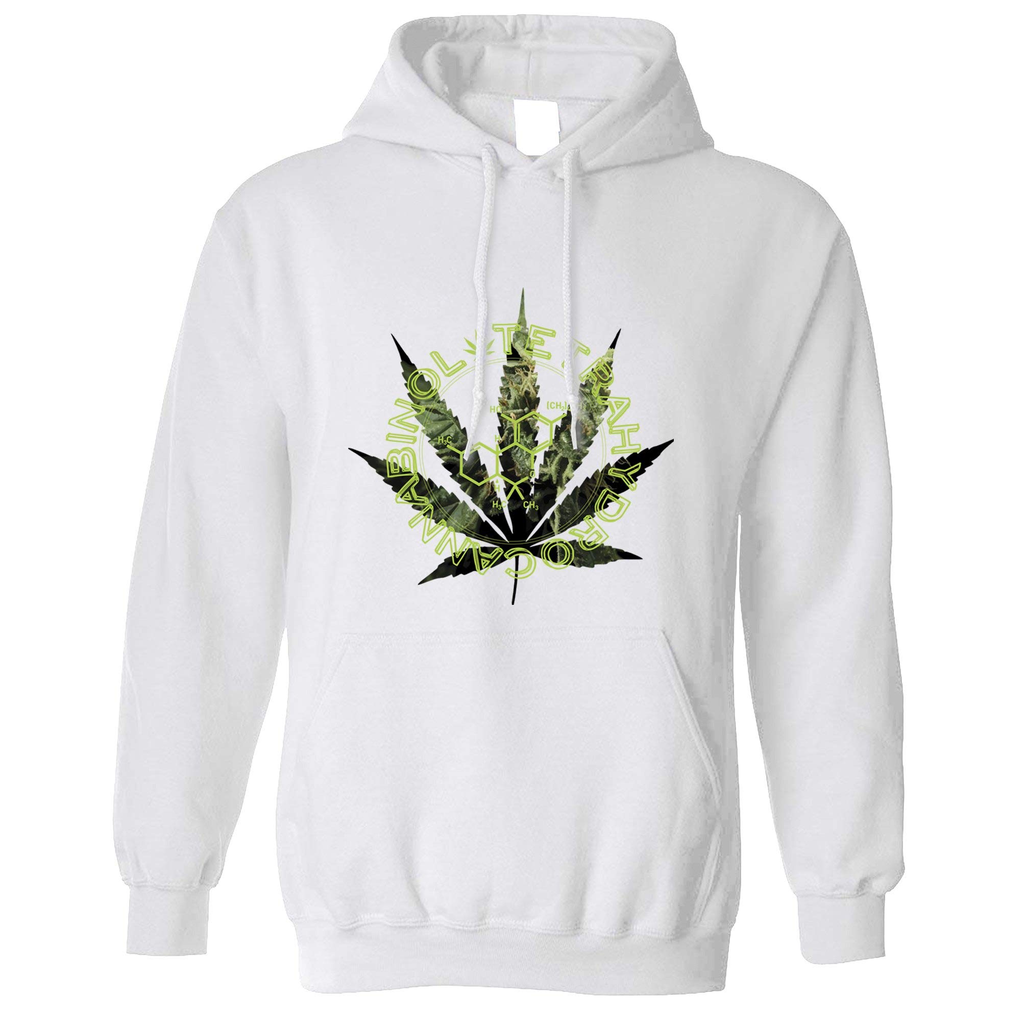 Nerdy Hoodie with Cannabis Chemical Makeup Design - Tim and Ted Graphic Sweatshirt for Science & Stoner Enthusiasts | Perfect for Casual Wear, Gifts, and Festivals