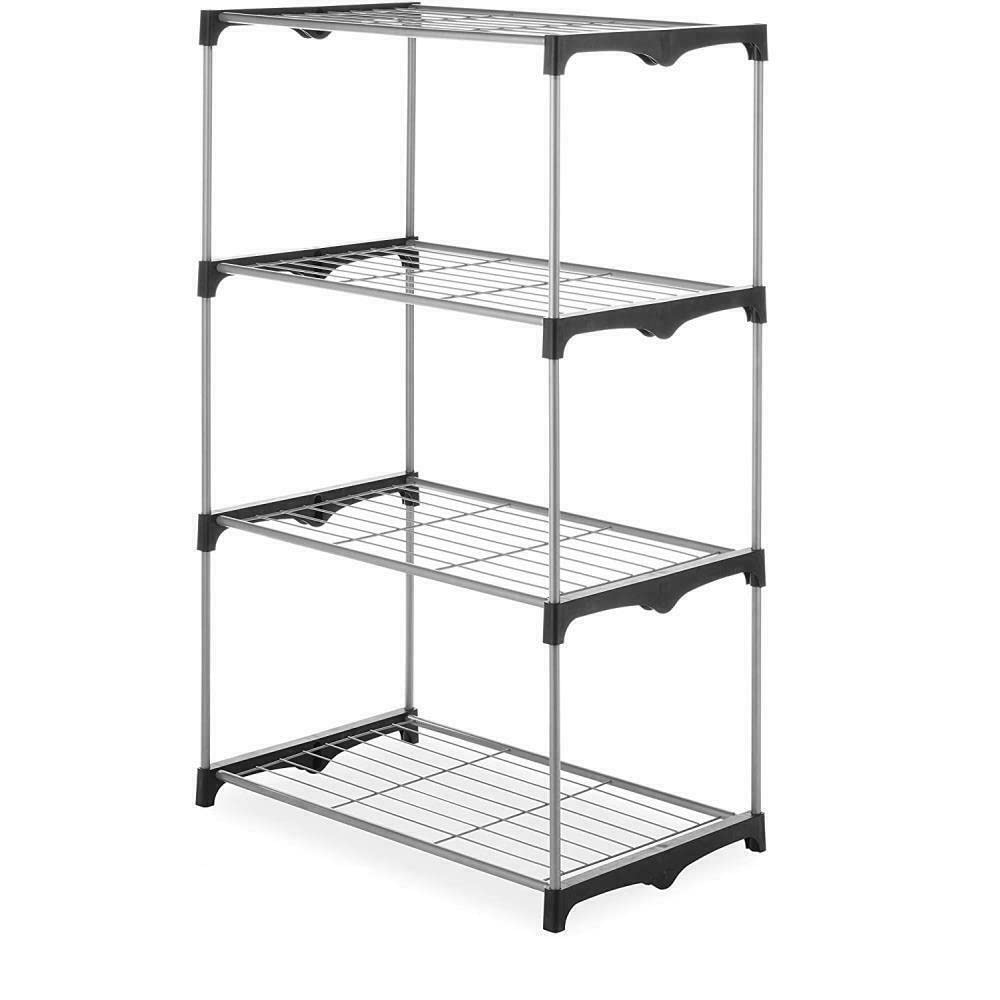 5-Tier Steel Shelf Storage Rack - Heavy Duty Closet Organizer for Bedroom, Office & Garage | Space Saving Book Shelf, Wall Mount Shelving Unit for Home Organization & Decor
