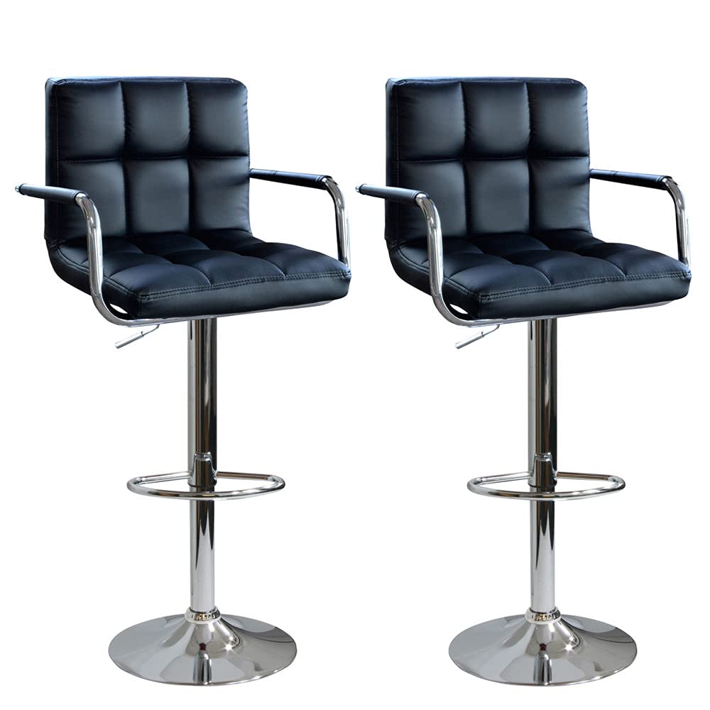 Comfortable Bar Stool with Armrest & Back Support - Perfect for Kitchen Island, Home Bar & Dining Counter Use